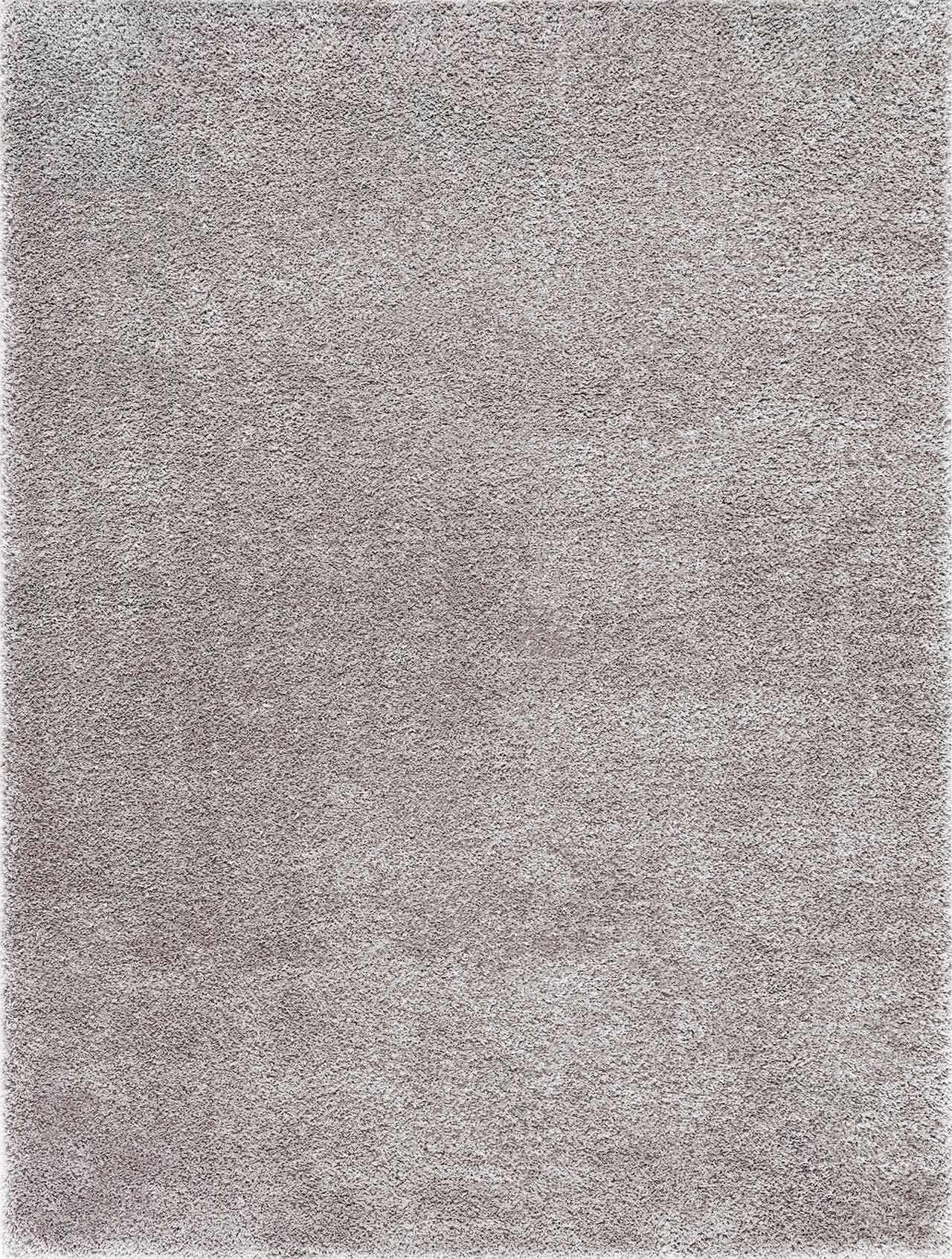 Heavenly Solid Light Gray Plush Rug - Clearance - Bibenanova