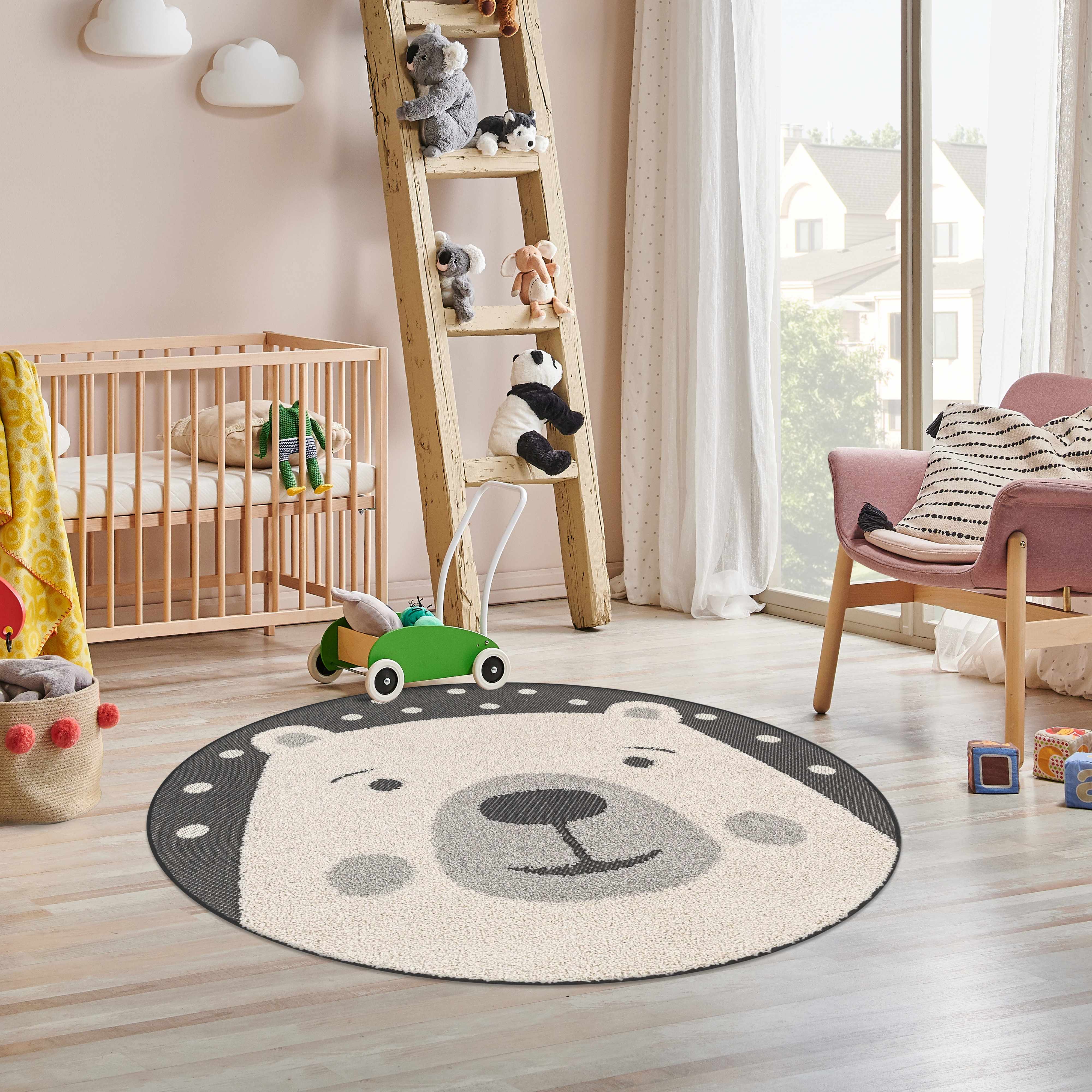 Kids Bear Animal Print Nursery Area Rug - Clearance - Bibenanova usa