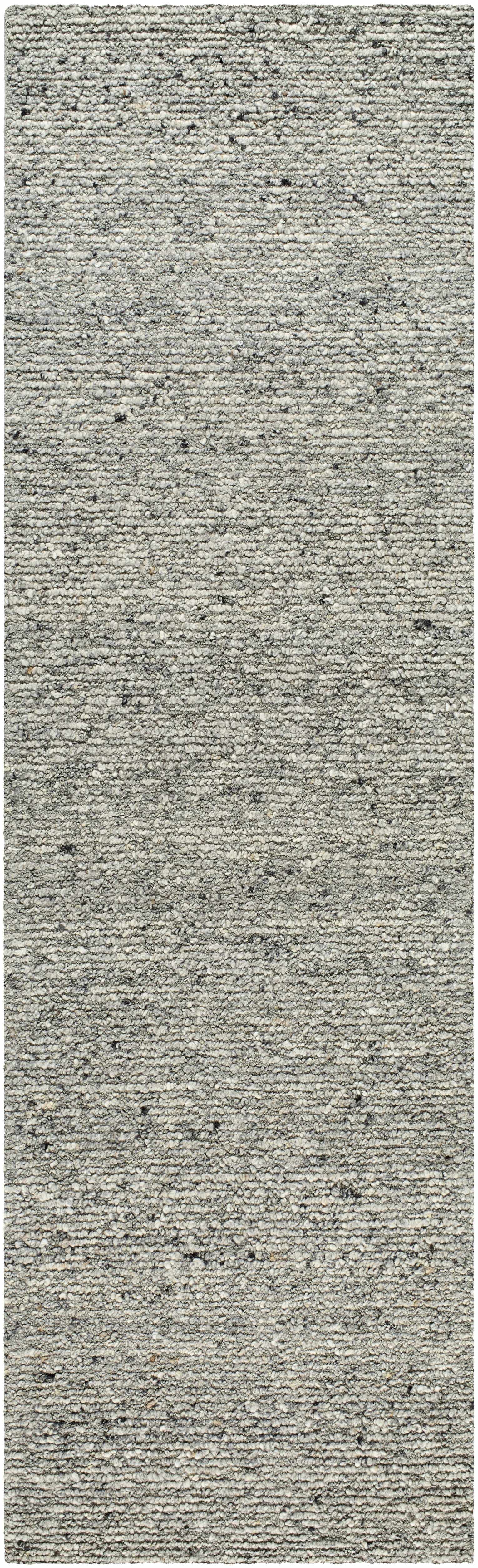 Winta Charcoal Wool Area Rug - Bibenanova