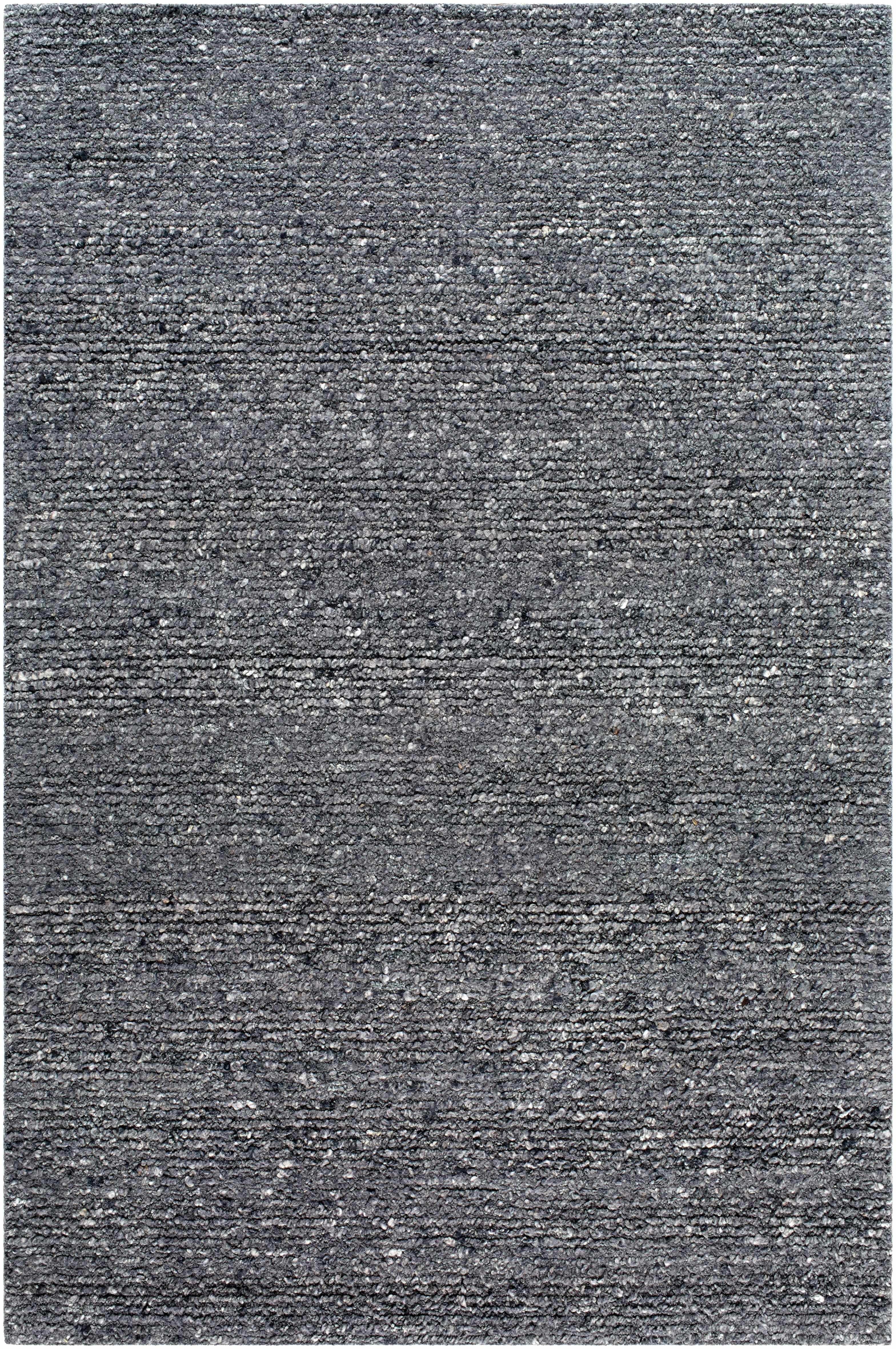 Winta Black Wool Area Rug - Bibenanova