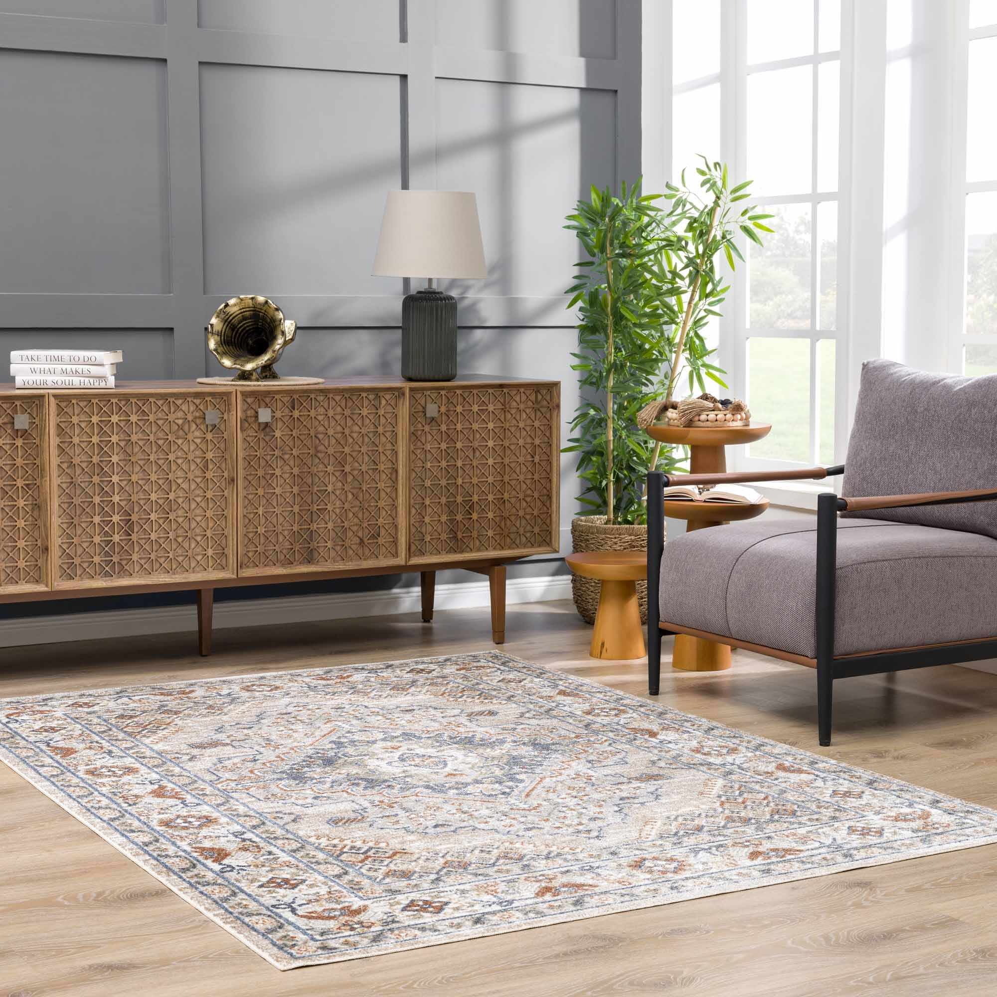 Erez Flat Pile Washable Rug - Promo - Bibenanova