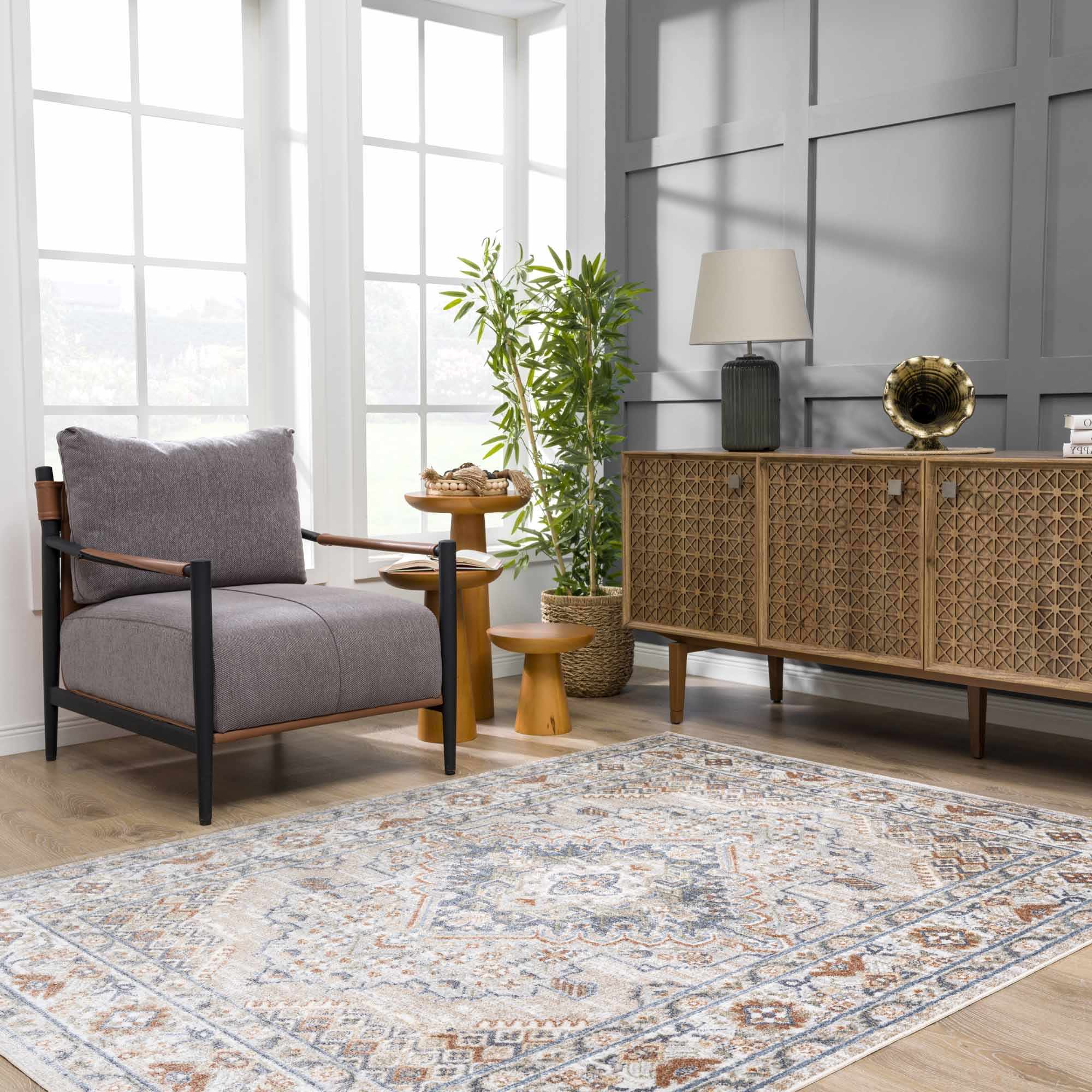 Erez Flat Pile Washable Rug - Promo - Bibenanova