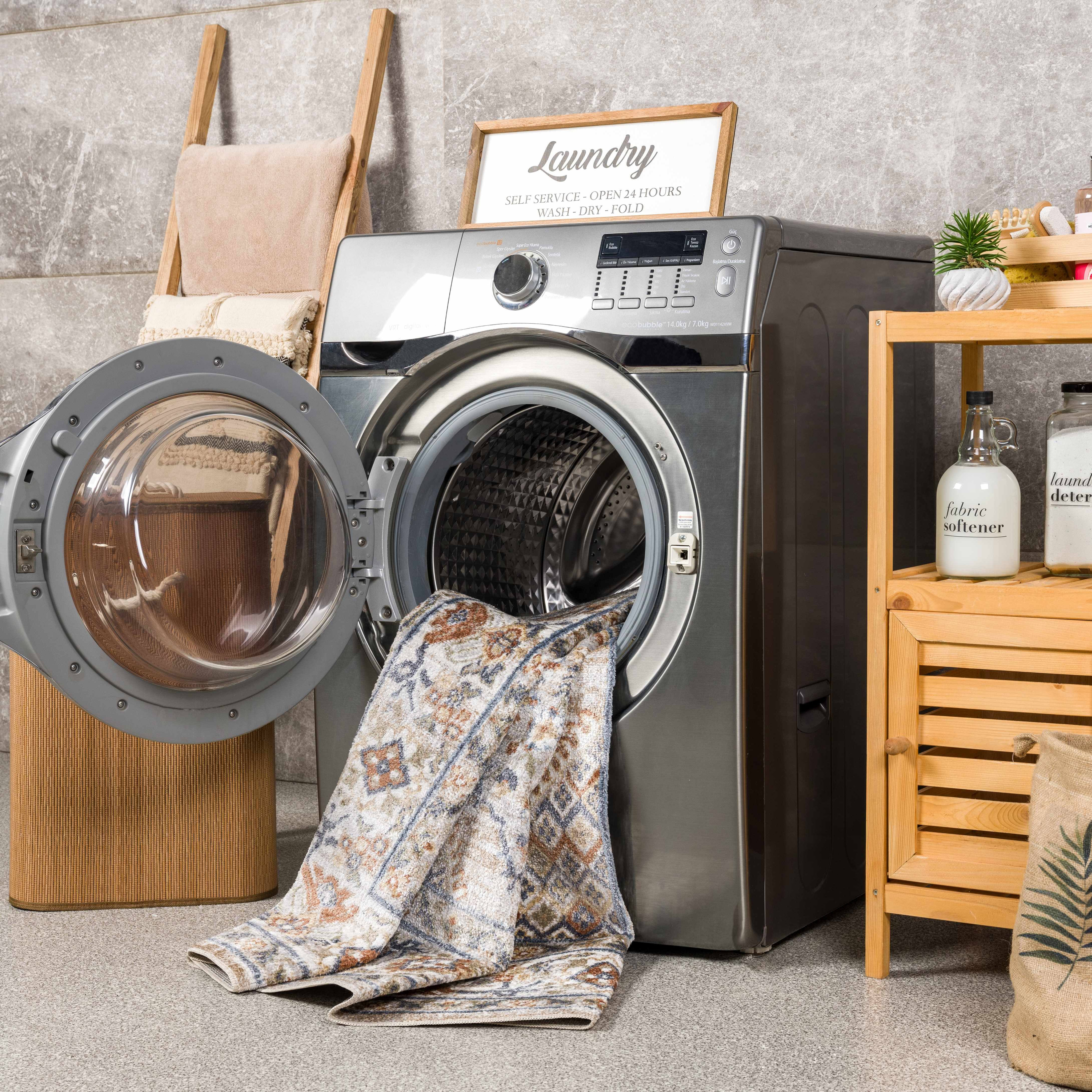 Erez Flat Pile Washable Rug - Promo - Bibenanova