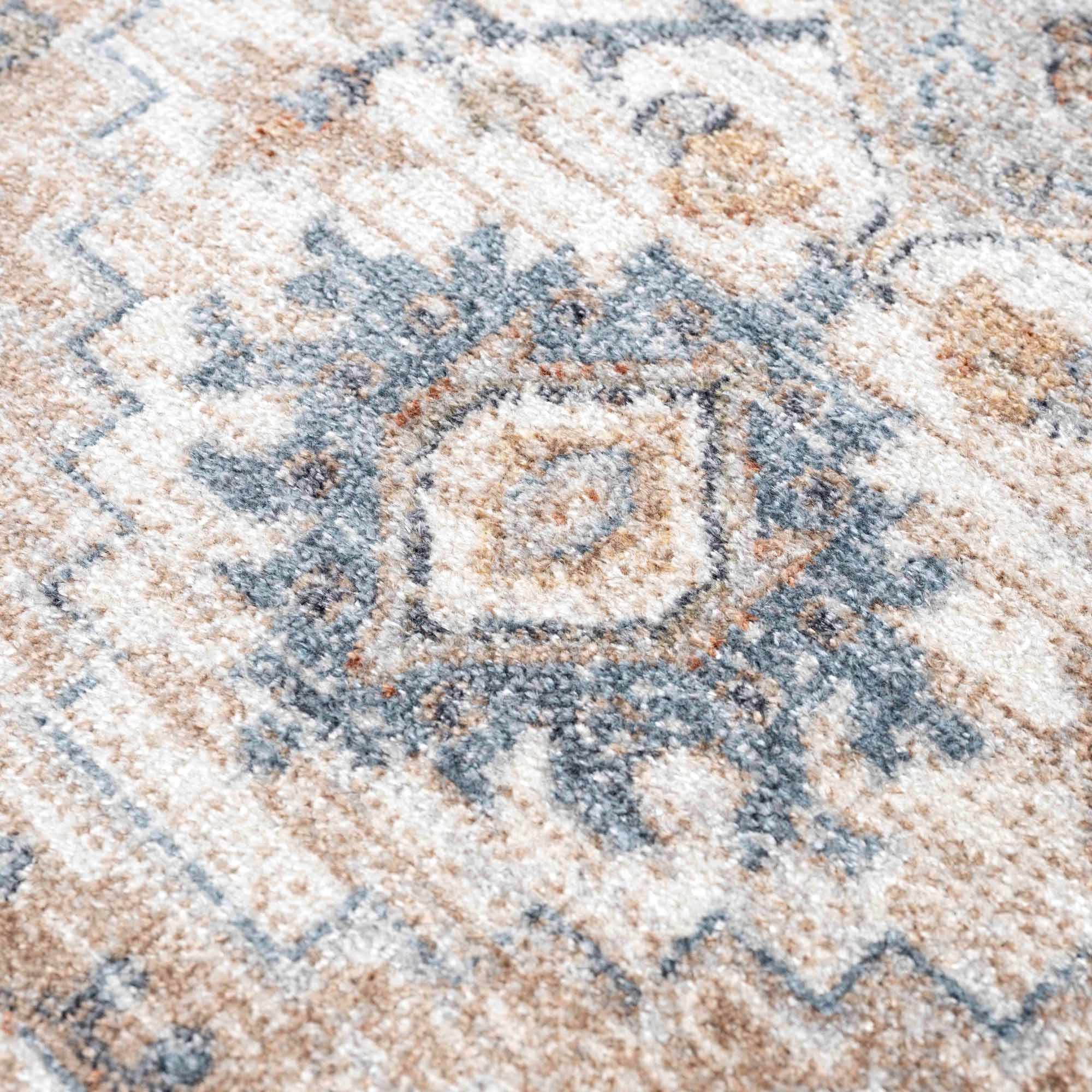 Ezri Flat Pile Washable Rug - Bibenanova usa