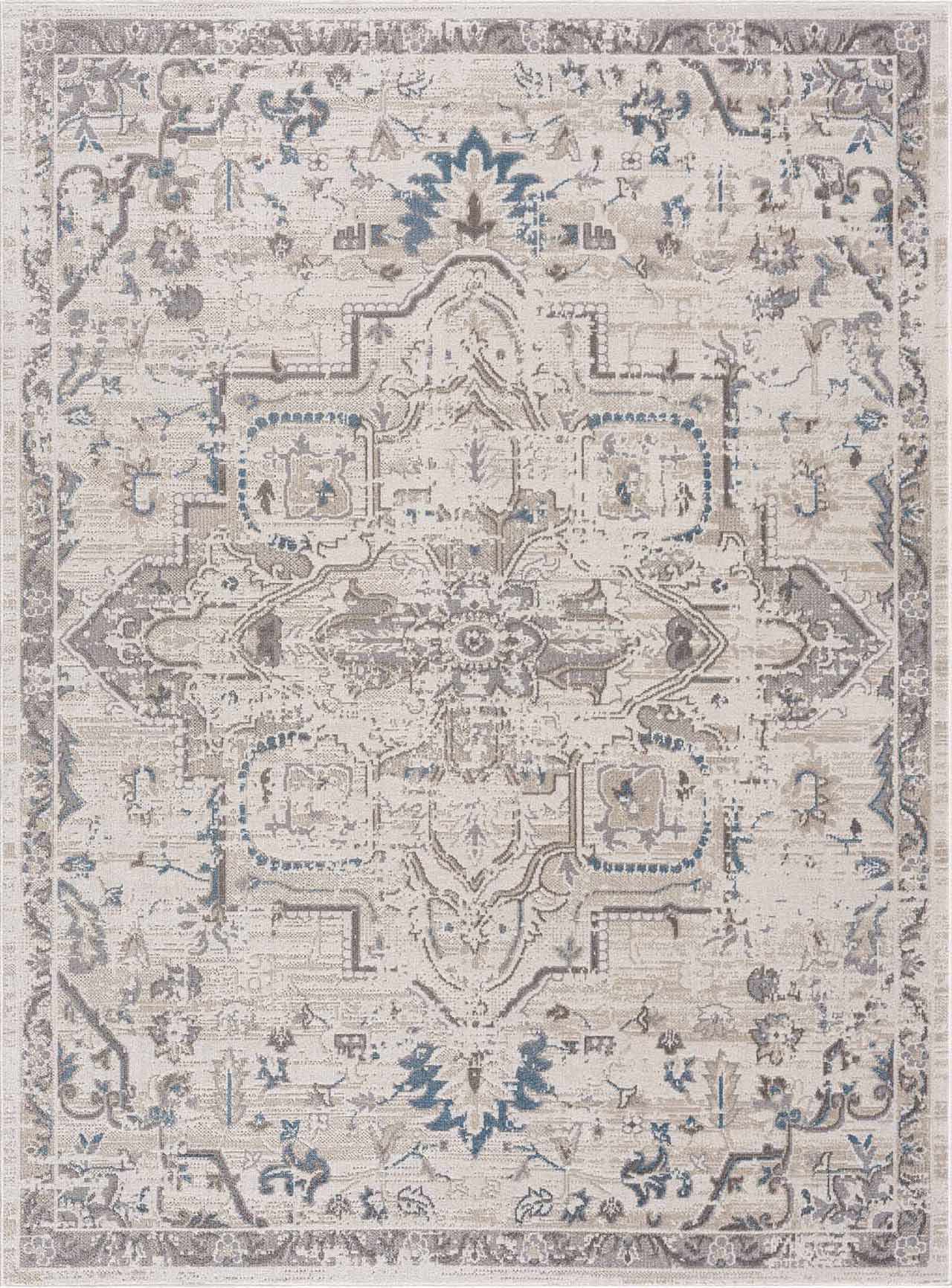 Cabacungan Cream Washable Area Rug - Clearance - Bibenanova