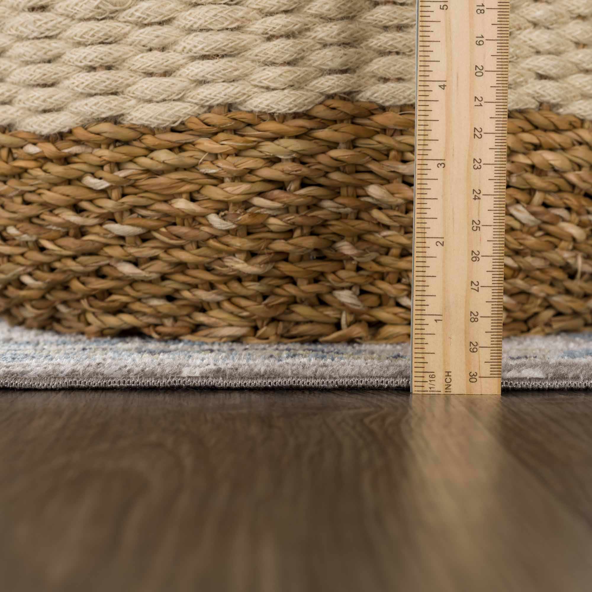 Cabacungan Gray & Blue Washable Area Rug - Bibenanova usa