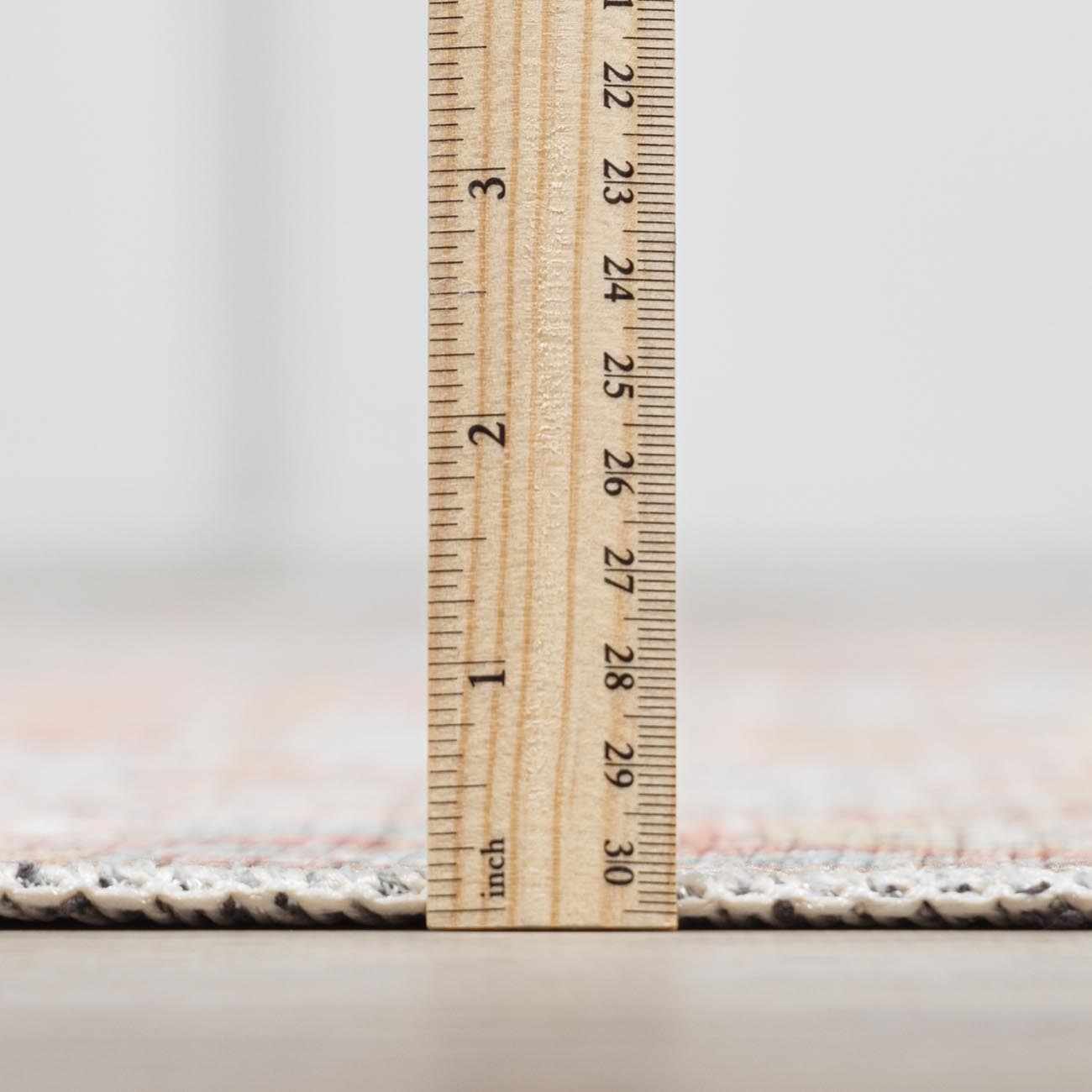 Rust Maayon Washable Rug - Bibenanova usa