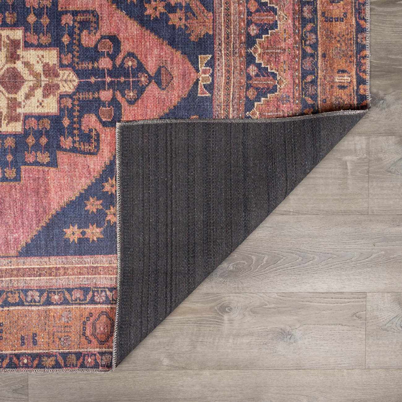 Malamote Vintage Flat Pile Washable Rug - Bibenanova usa