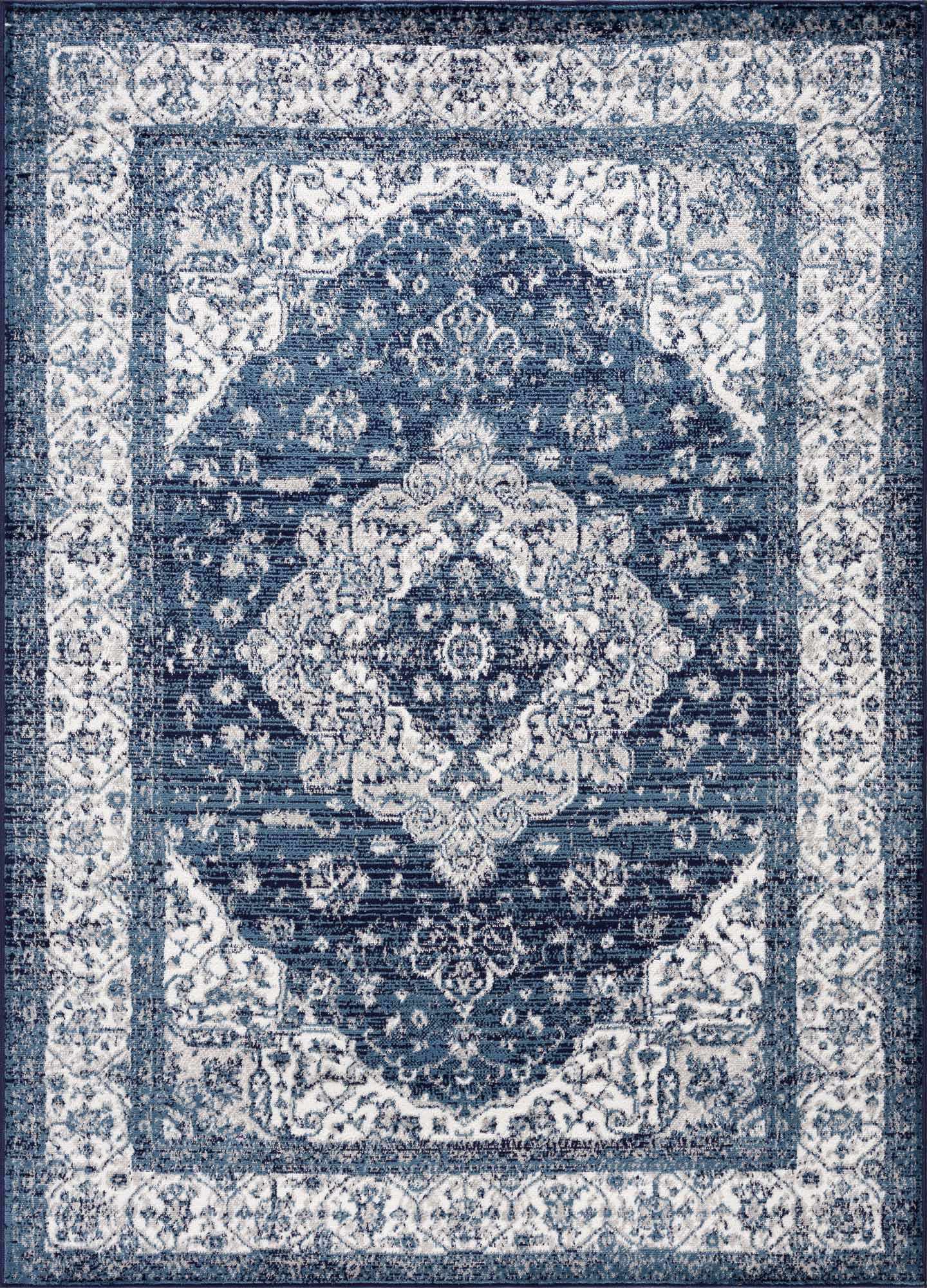 Billy Blue Medallion Rug - Promo - Bibenanova