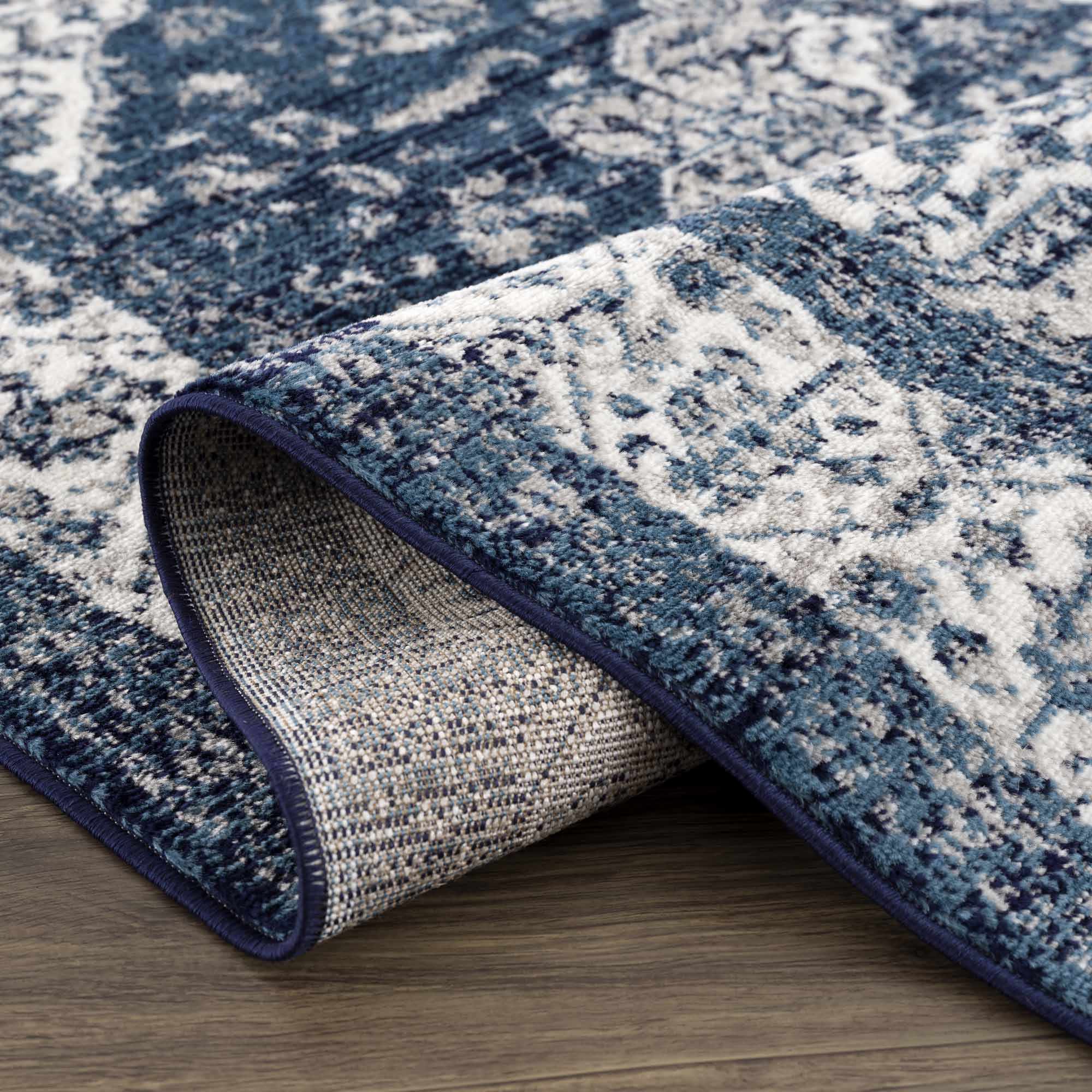 Billy Blue Medallion Rug - Promo - Bibenanova