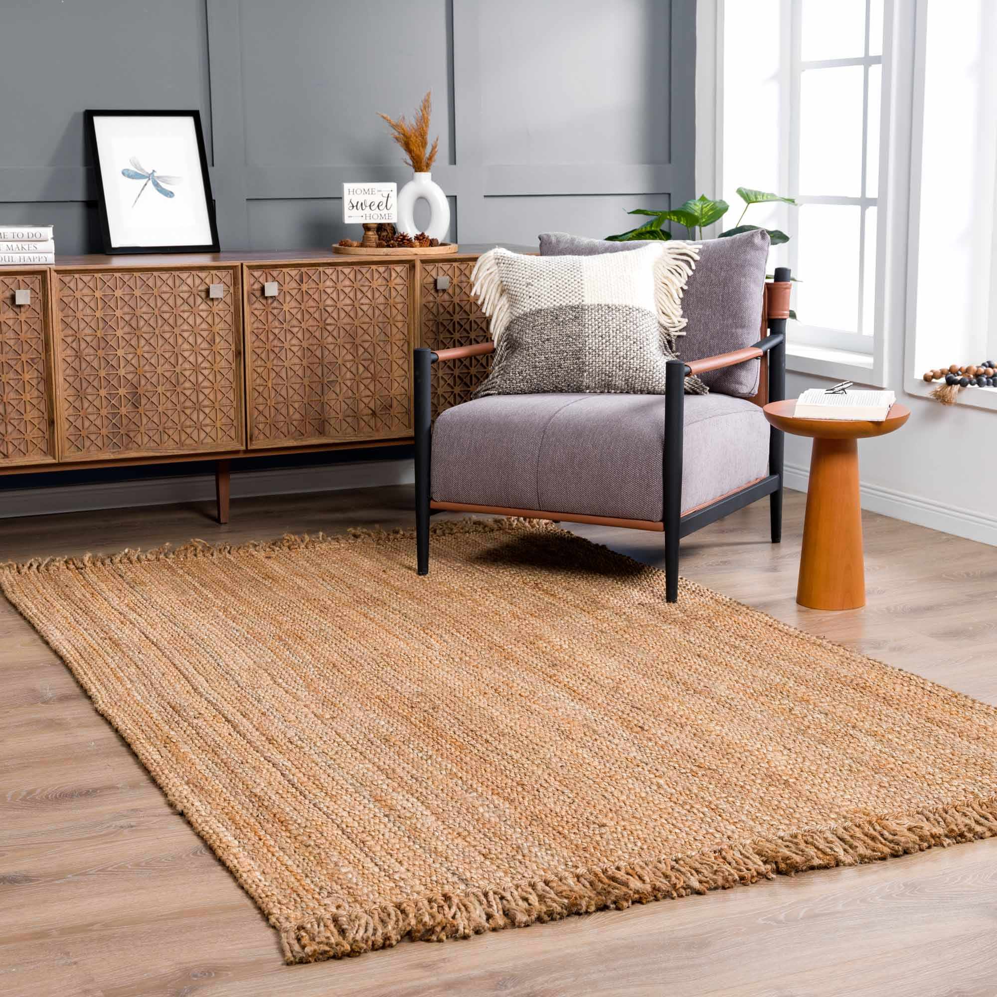 Senneterre Natural Jute Rug - Bibenanova usa