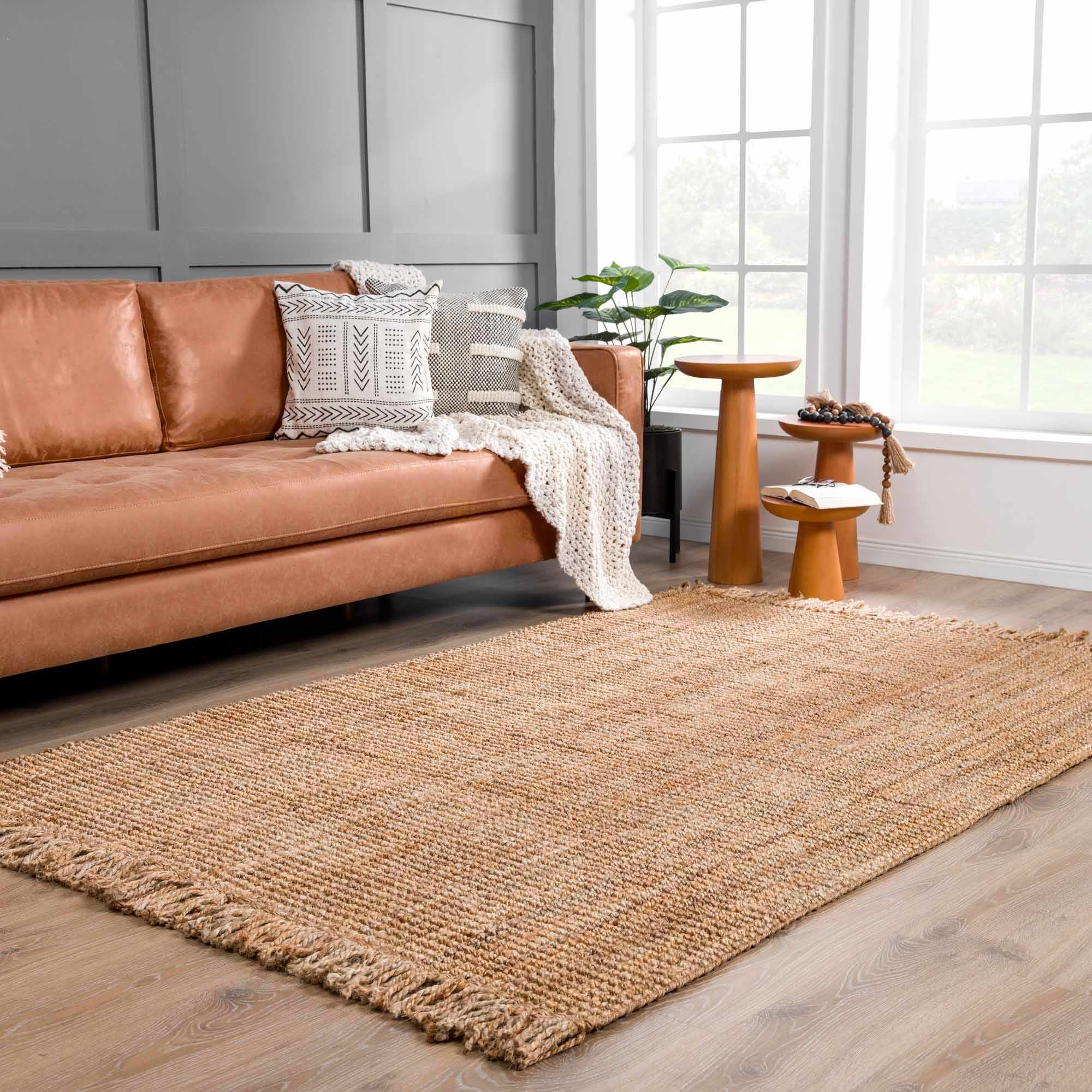 Senneterre Natural Jute Rug - Bibenanova usa
