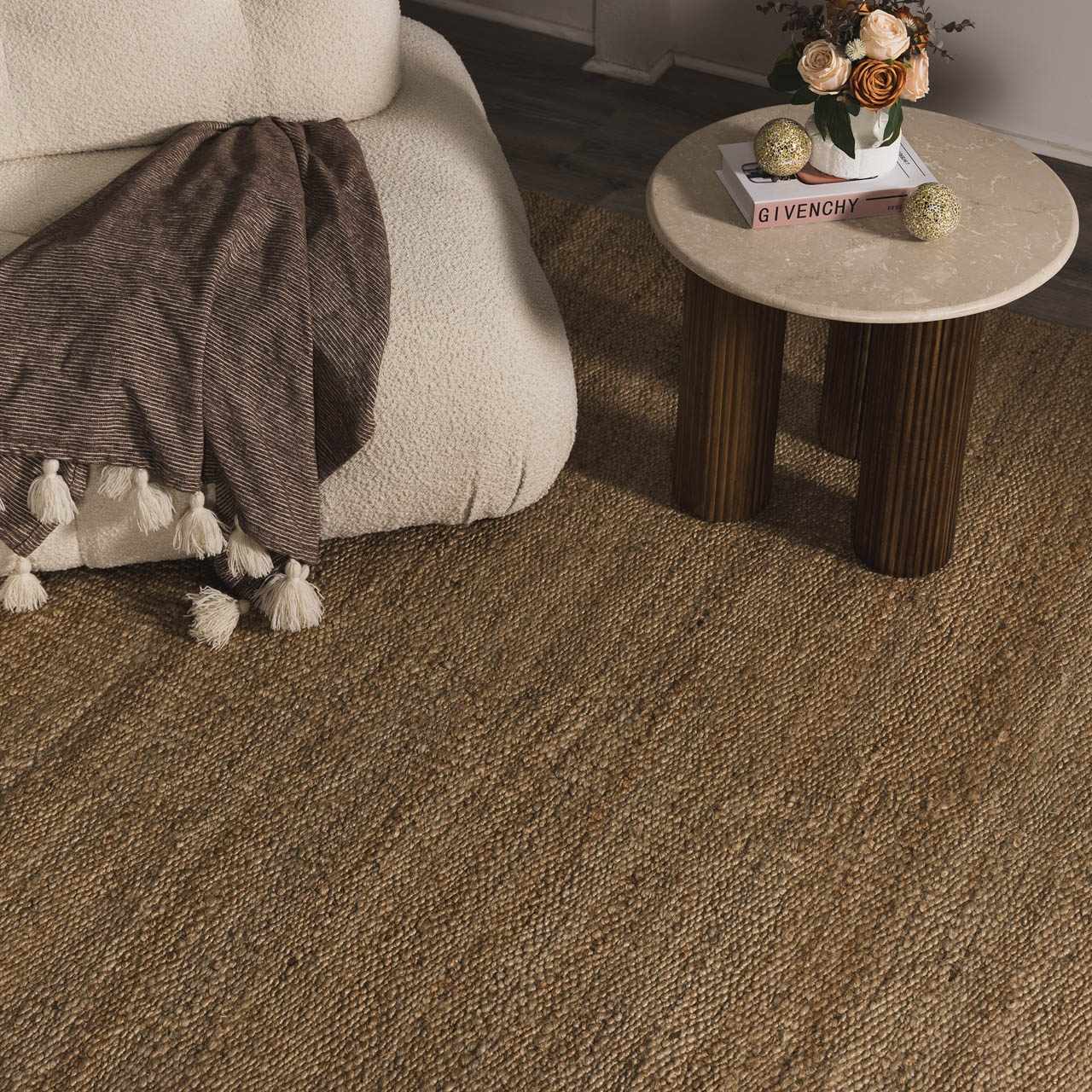 Senneterre Natural Jute Rug - Bibenanova usa