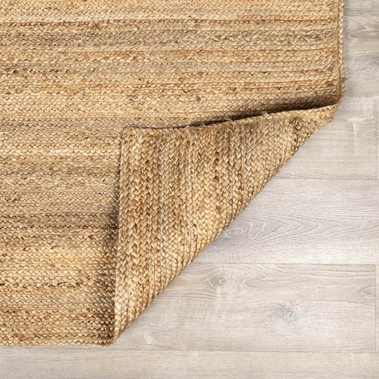 Shippagan Tan Jute Braided Rug - Bibenanova usa