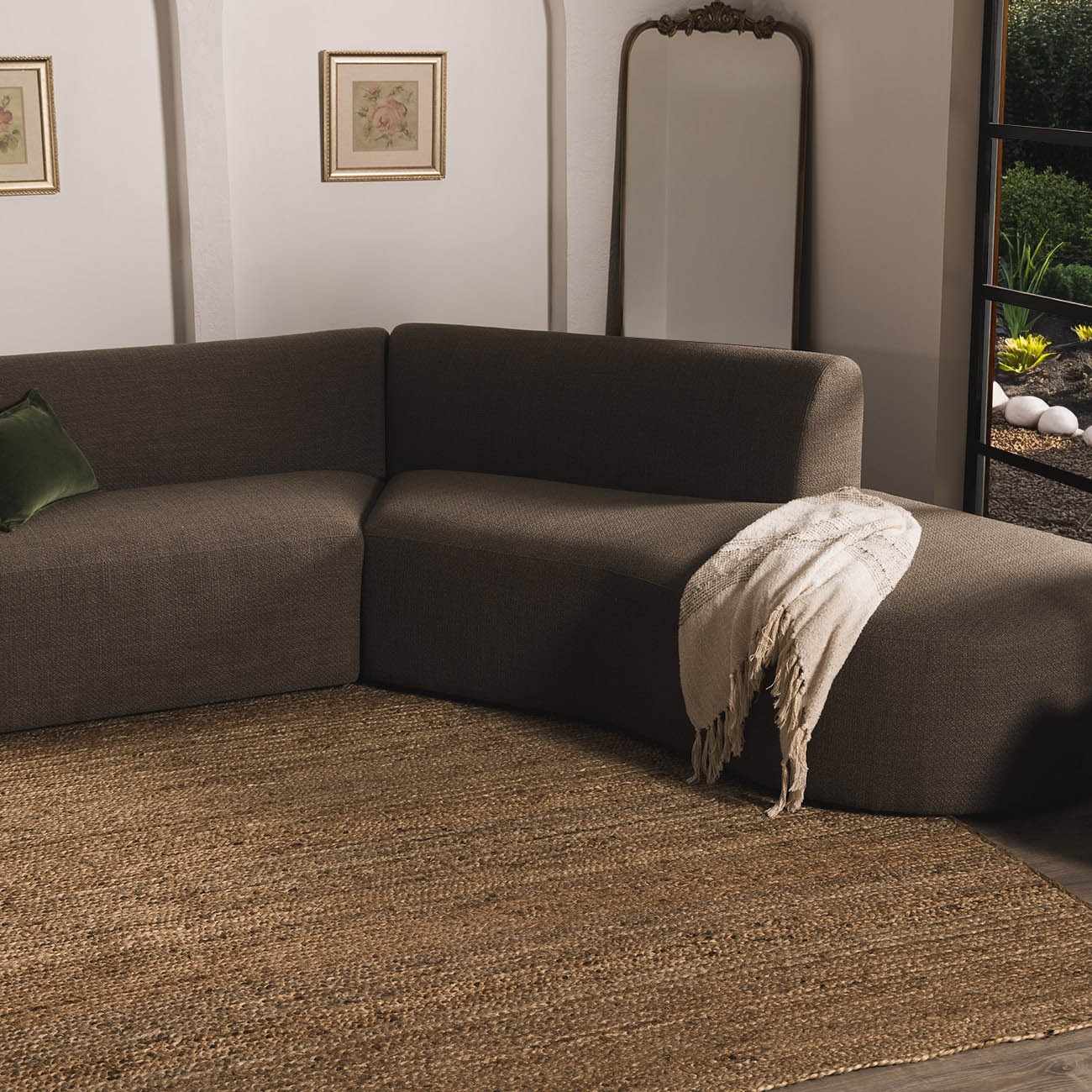 Shippagan Tan Jute Braided Rug - Bibenanova usa