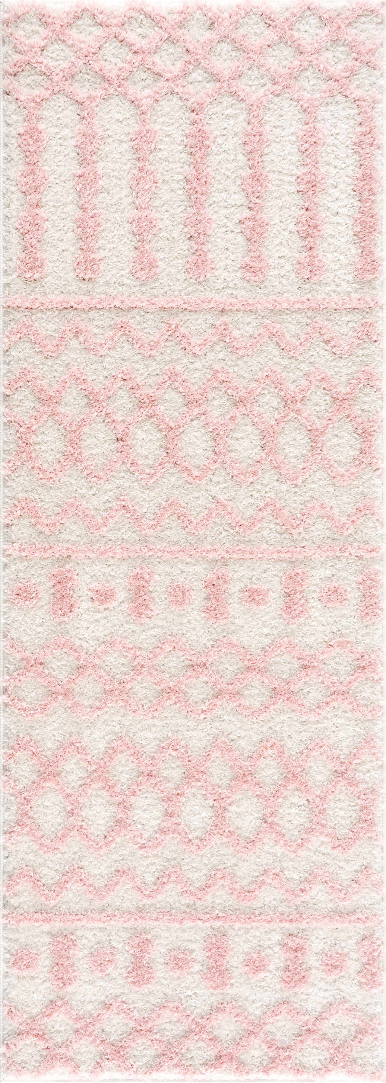 Darva Pink Plush Area Carpet - Bibenanova