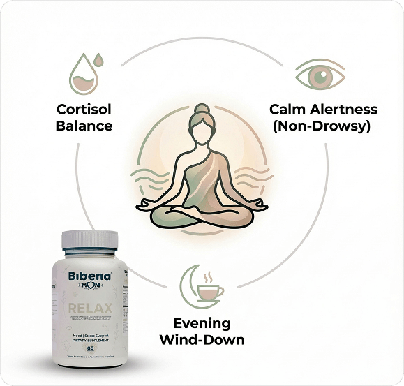 Bibena™ Mom Relax – Daily Calm & Sleep Support for Moms - Bibenanova