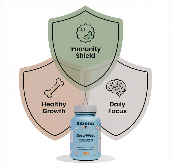 Bibena™ Growwell – Kids Daily Immune + Growth Gummy - Bibenanova