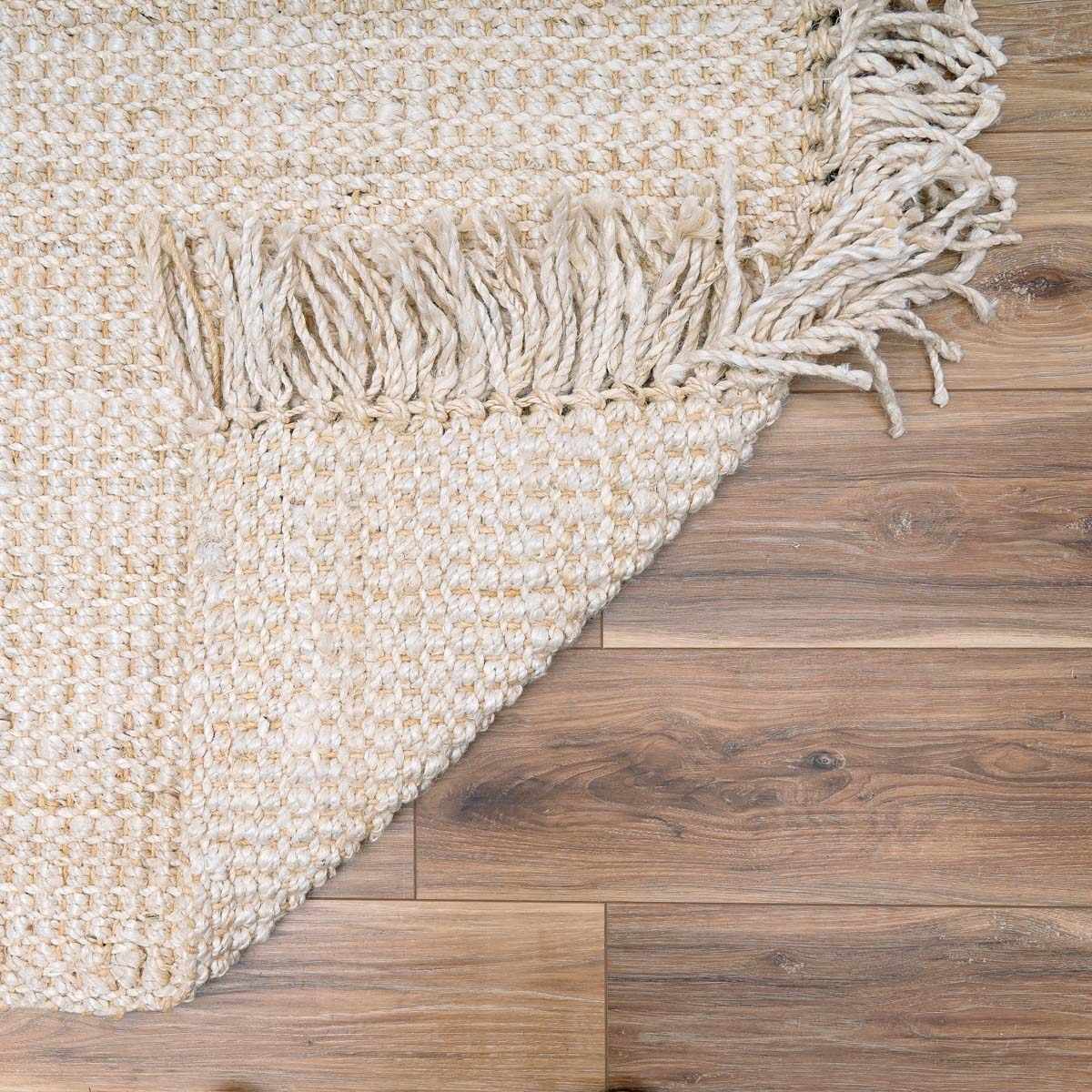 Senneterre Bleached Jute Rug - Bibenanova usa