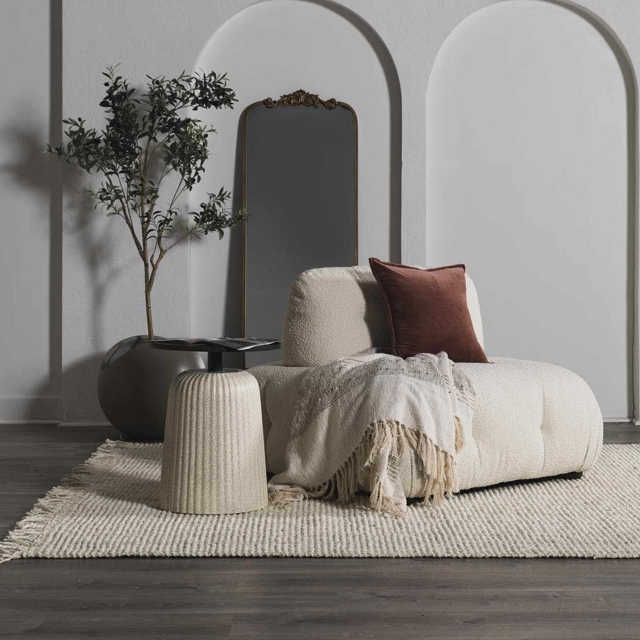 Senneterre Bleached Jute Rug - Bibenanova usa