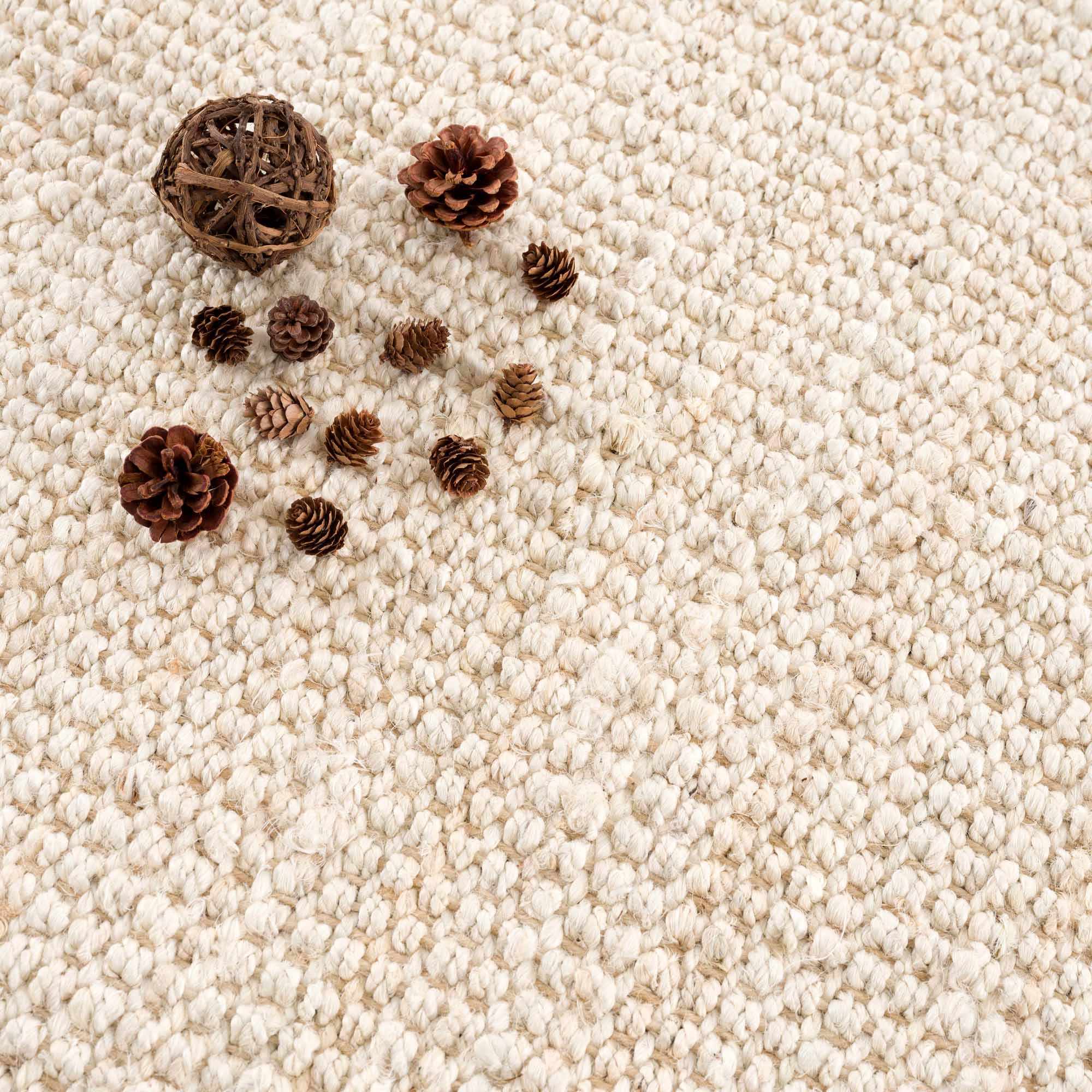 Senneterre Bleached Jute Rug - Bibenanova usa