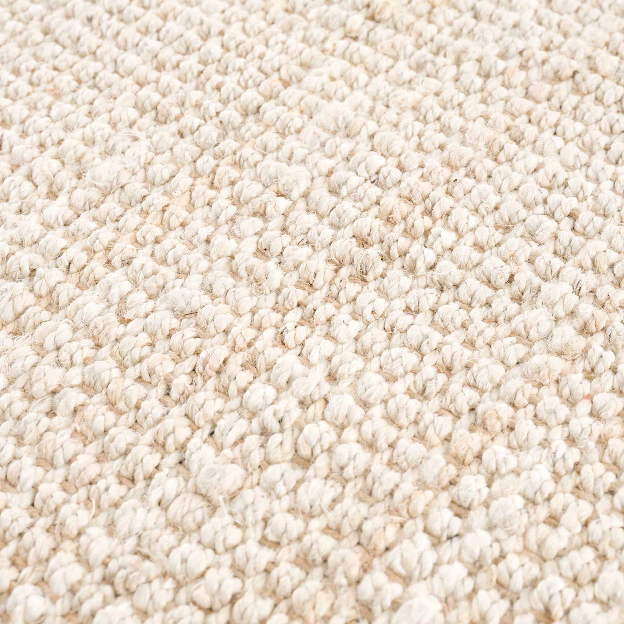 Senneterre Bleached Jute Rug - Bibenanova usa
