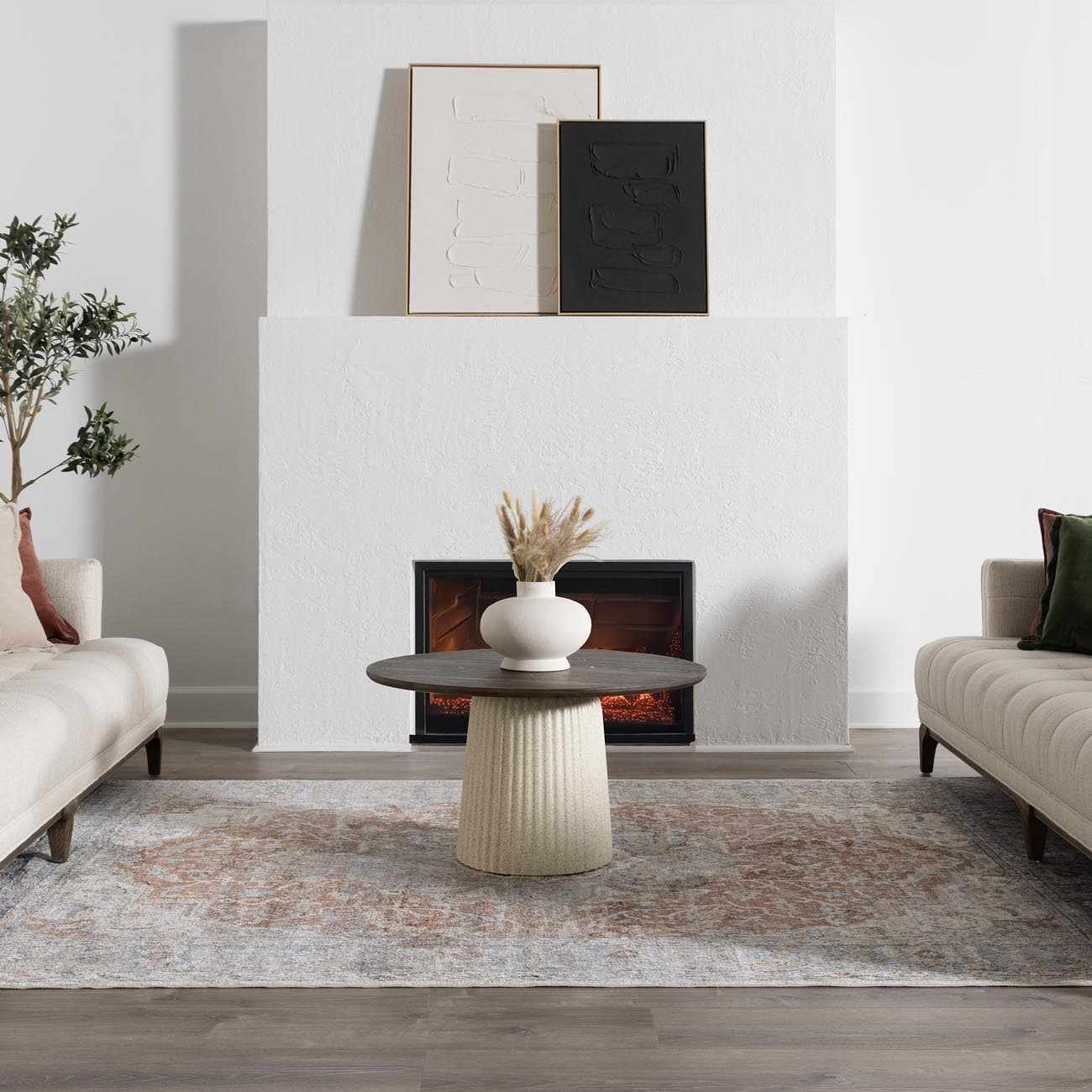 Emke Flat Pile Washable Rug - Bibenanova usa