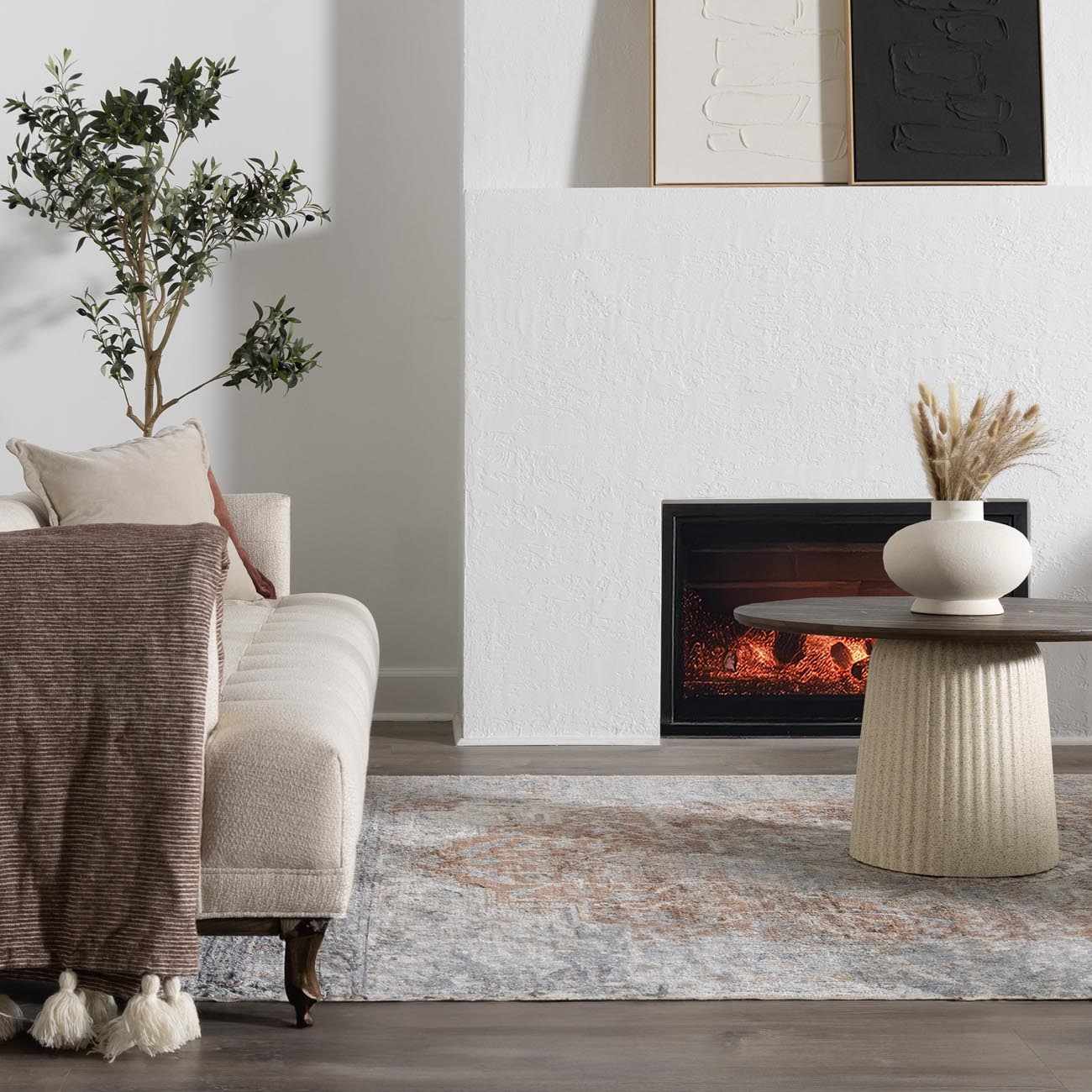 Emke Flat Pile Washable Rug - Bibenanova usa