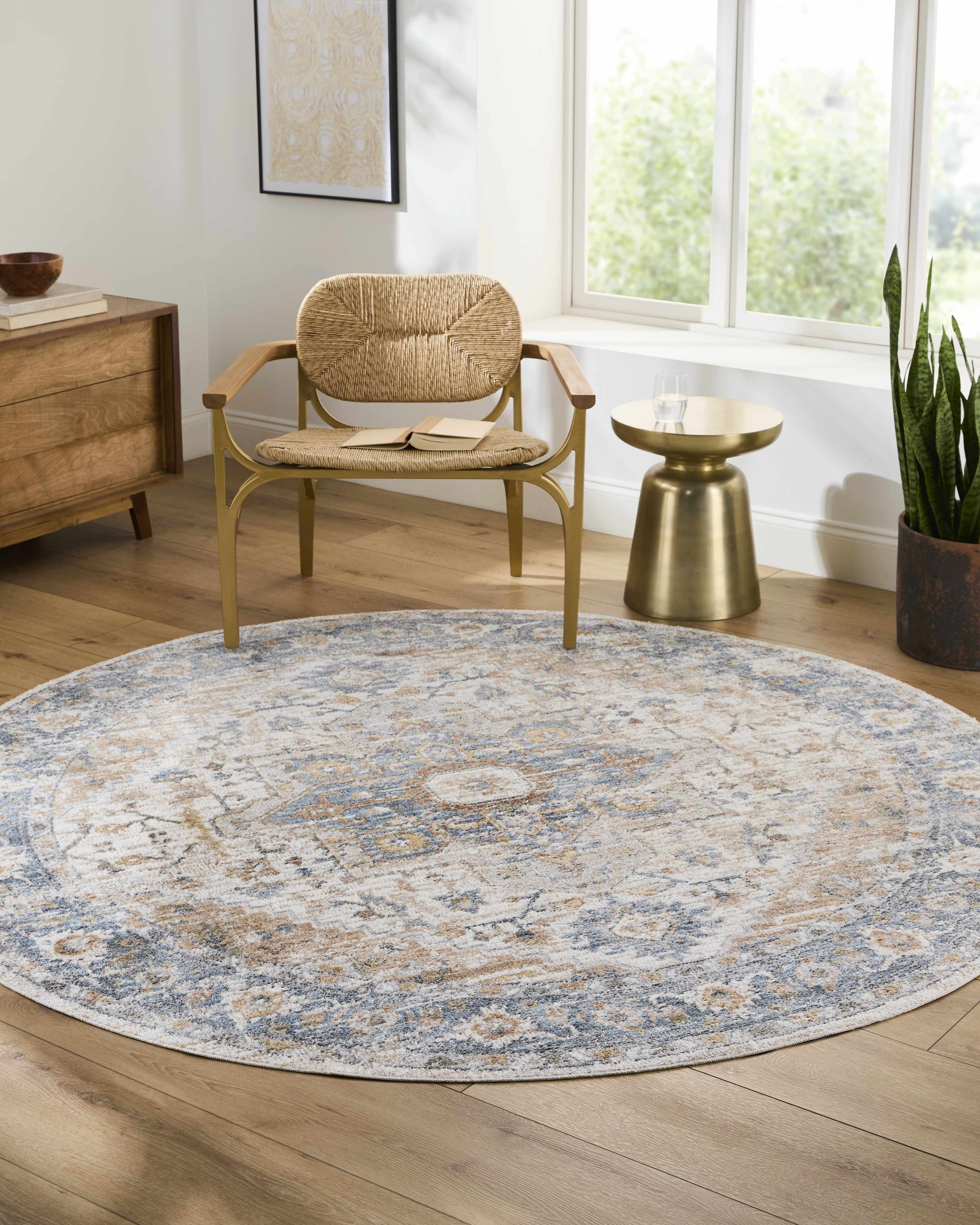 Ezri Flat Pile Washable Rug - Bibenanova usa