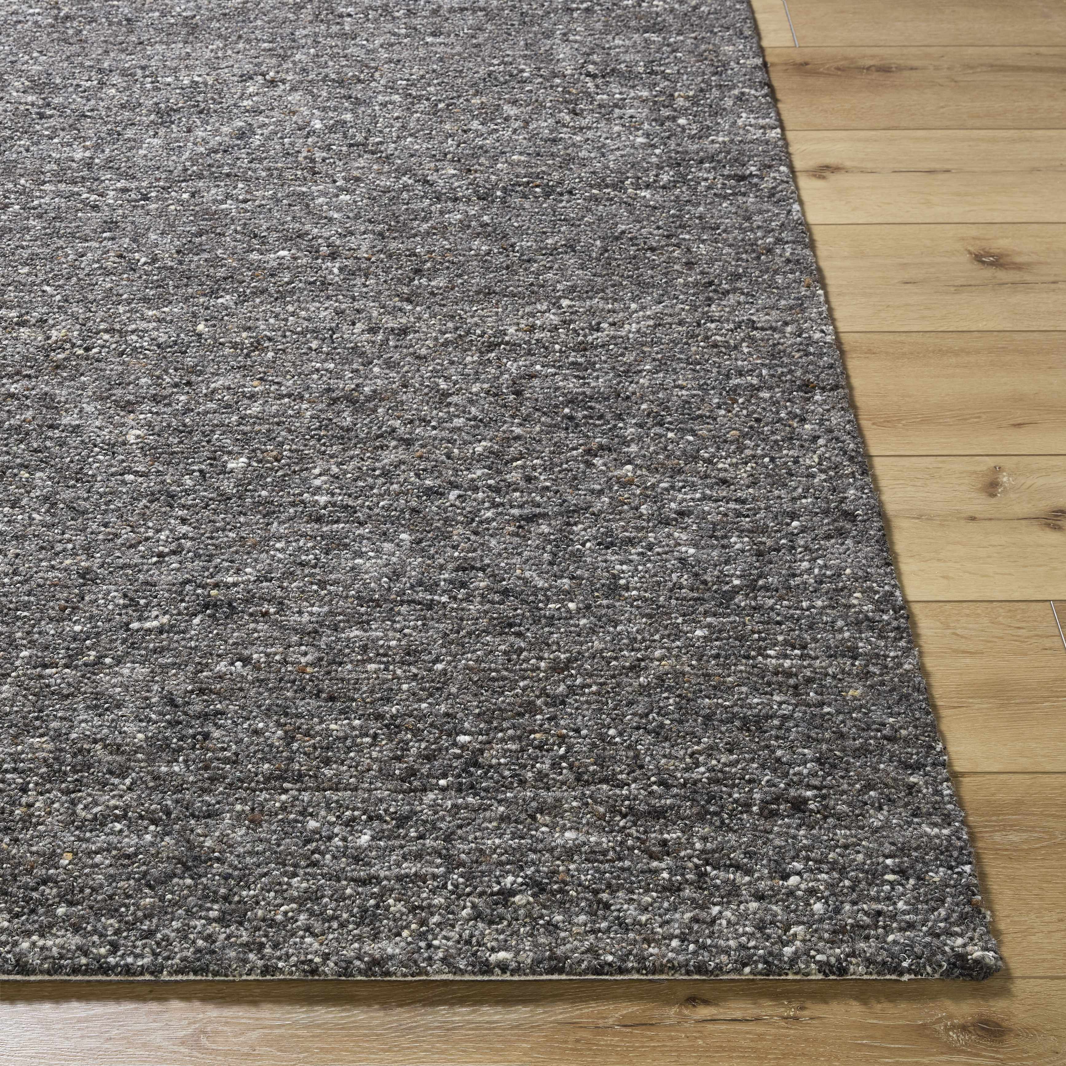 Sevan Black Wool Area Rug - Bibenanova