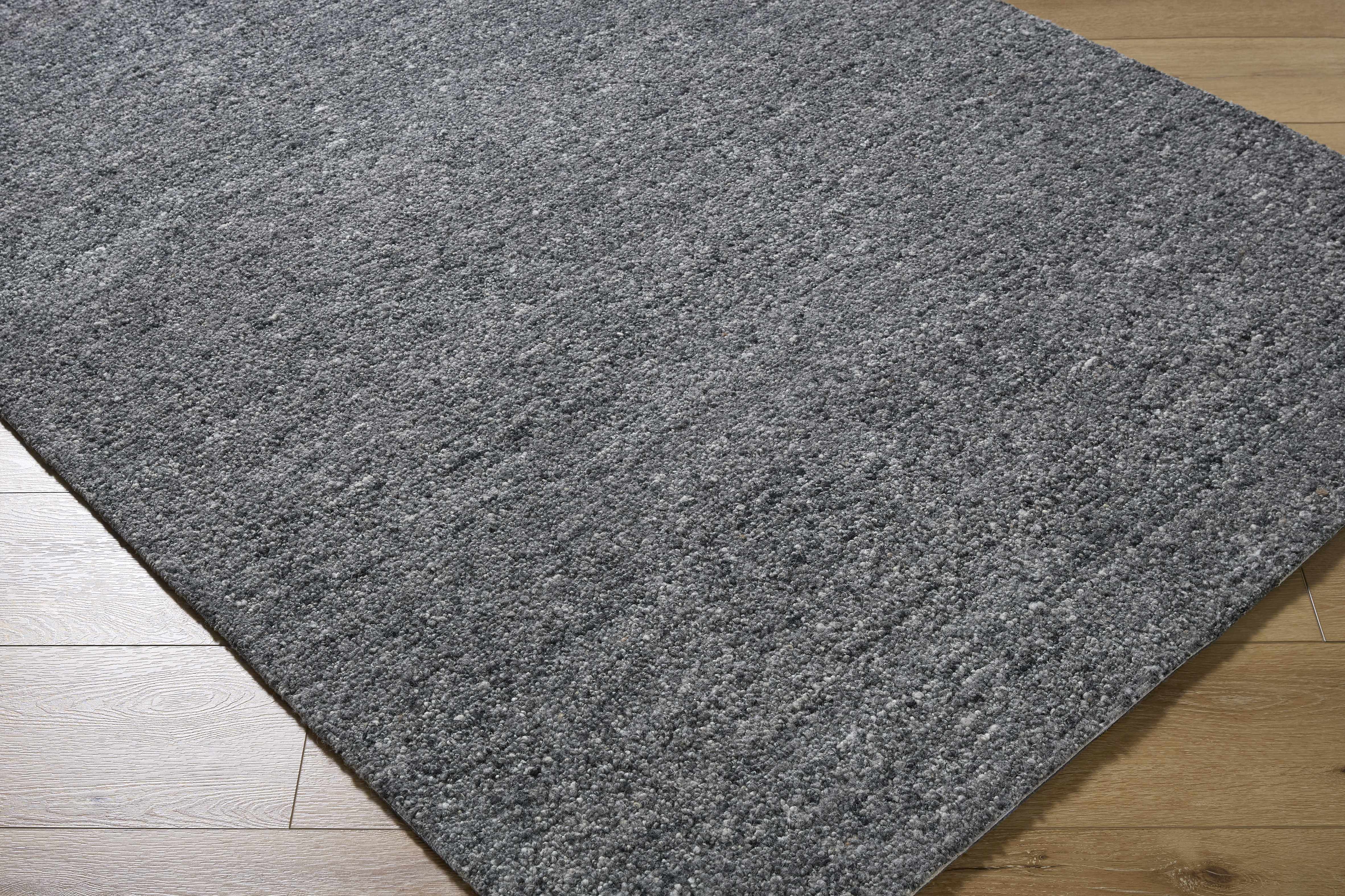 Sevan Charcoal Wool Area Rug - Bibenanova