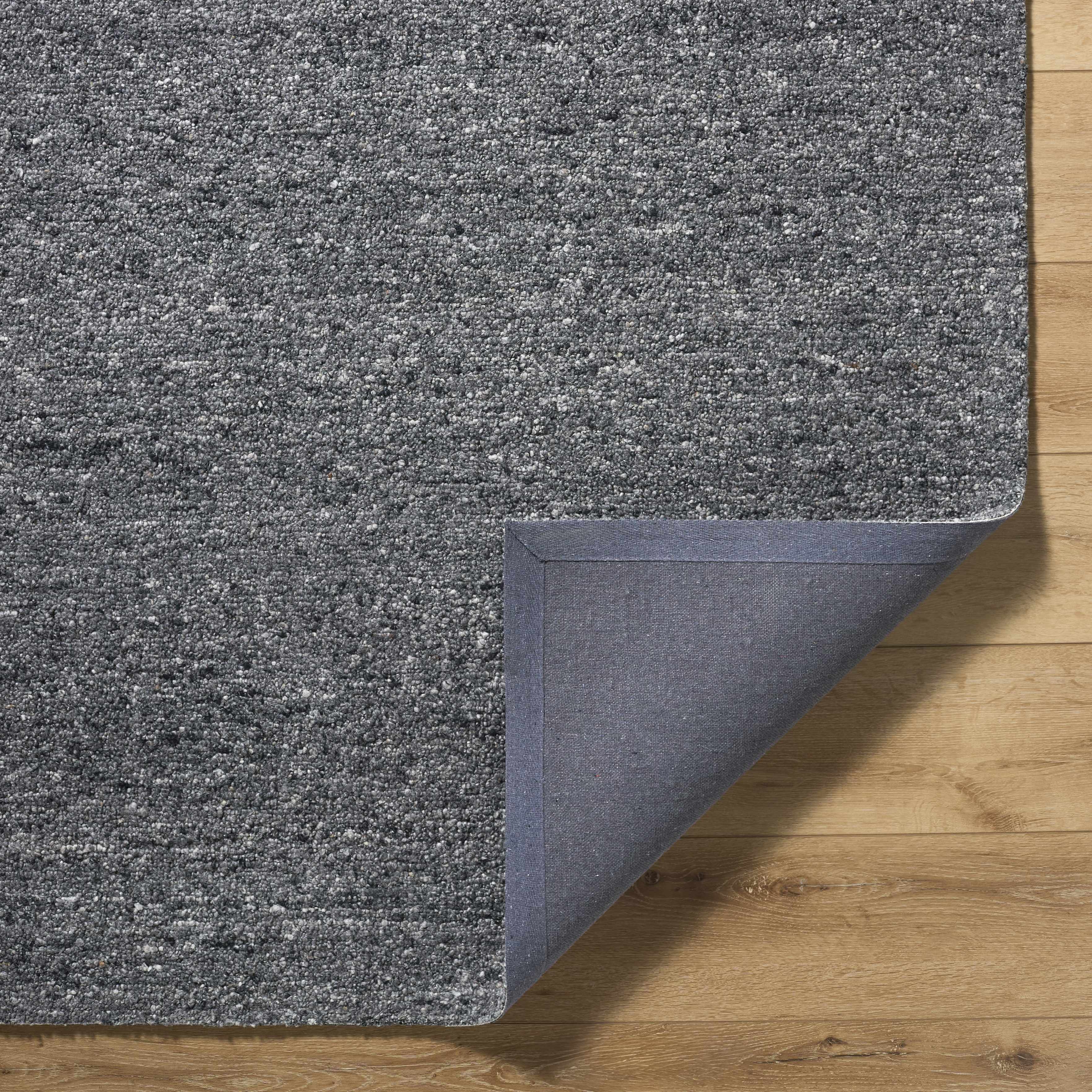 Sevan Charcoal Wool Area Rug - Bibenanova