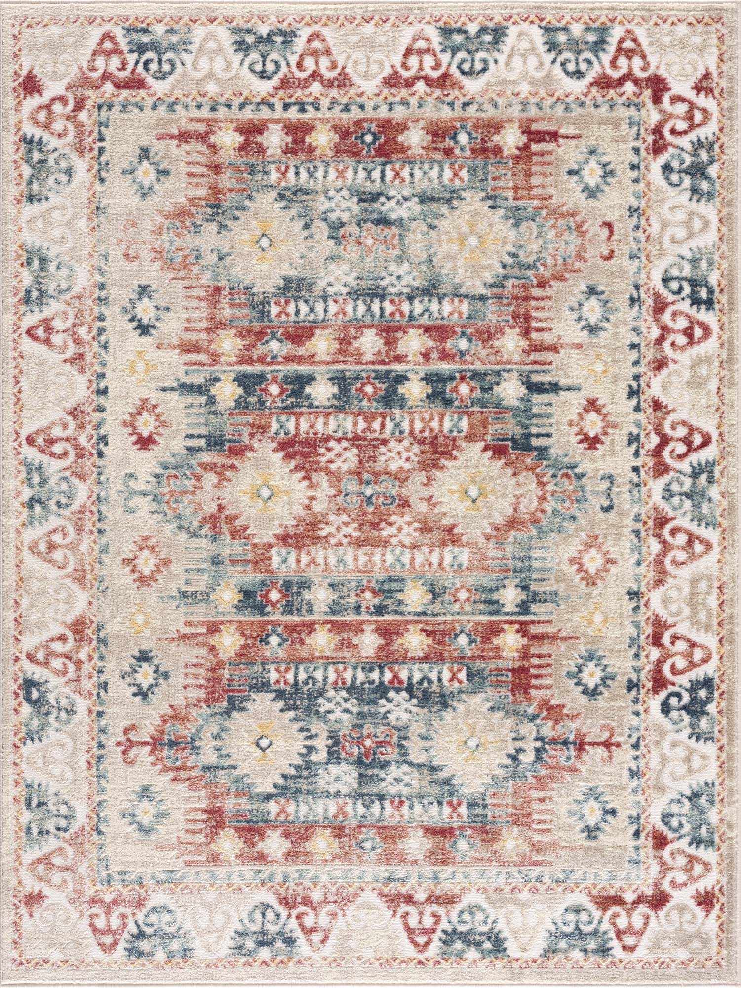 Bindi Blue & Rose Area Rug - Clearance - Bibenanova