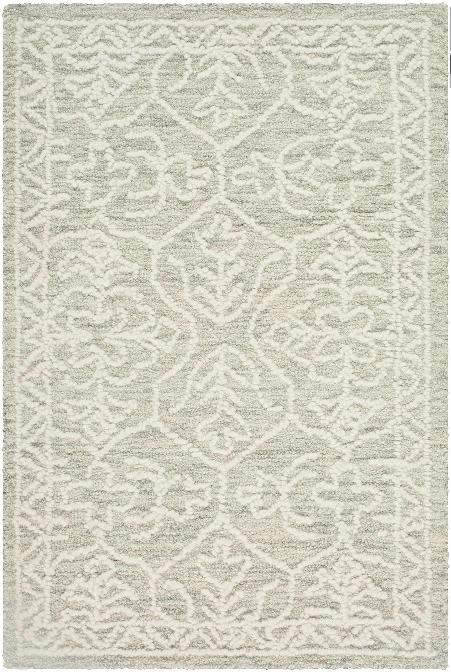 Yadid Gray Wool Area Rug