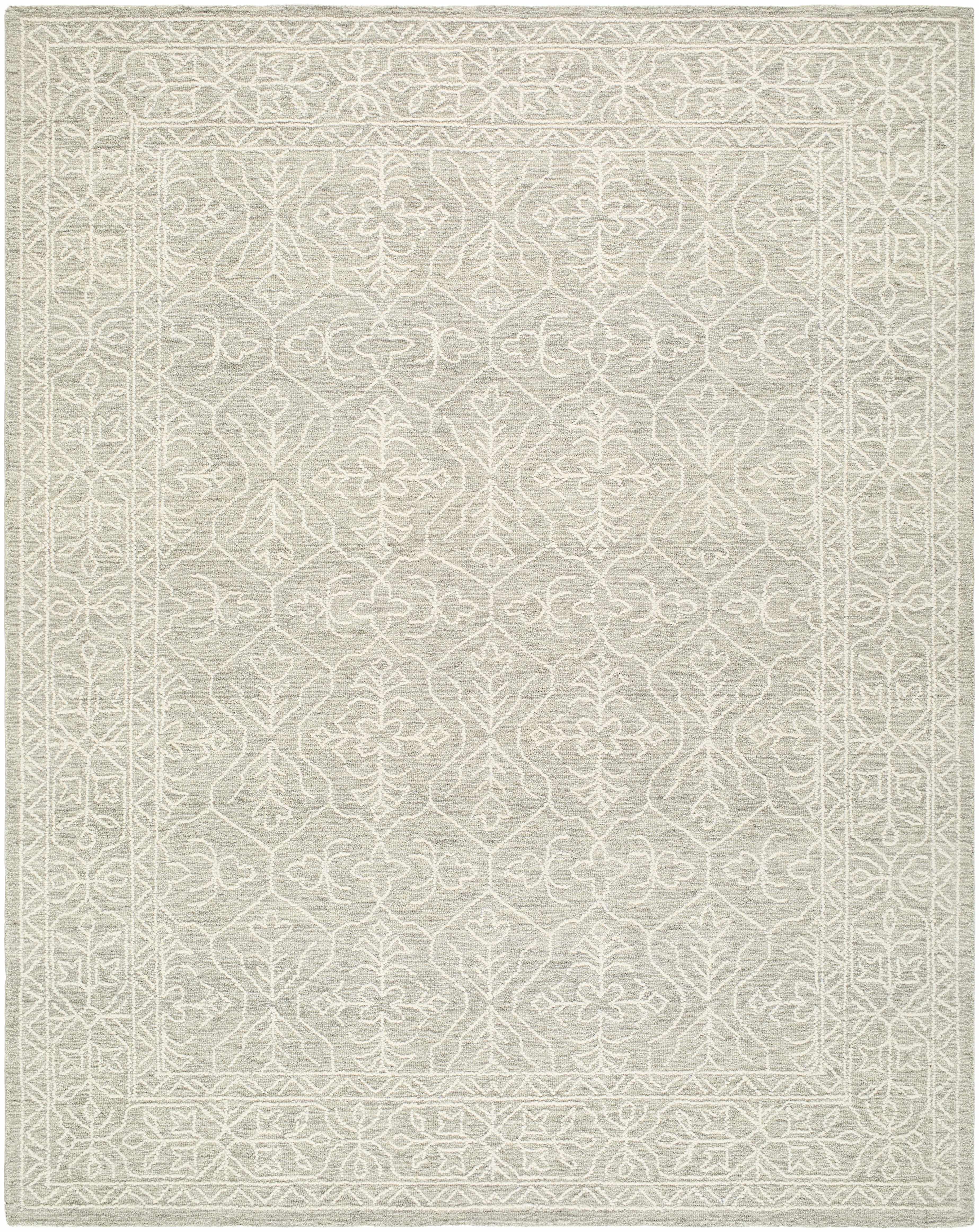 Yadid Gray Wool Area Rug - Bibenanova usa