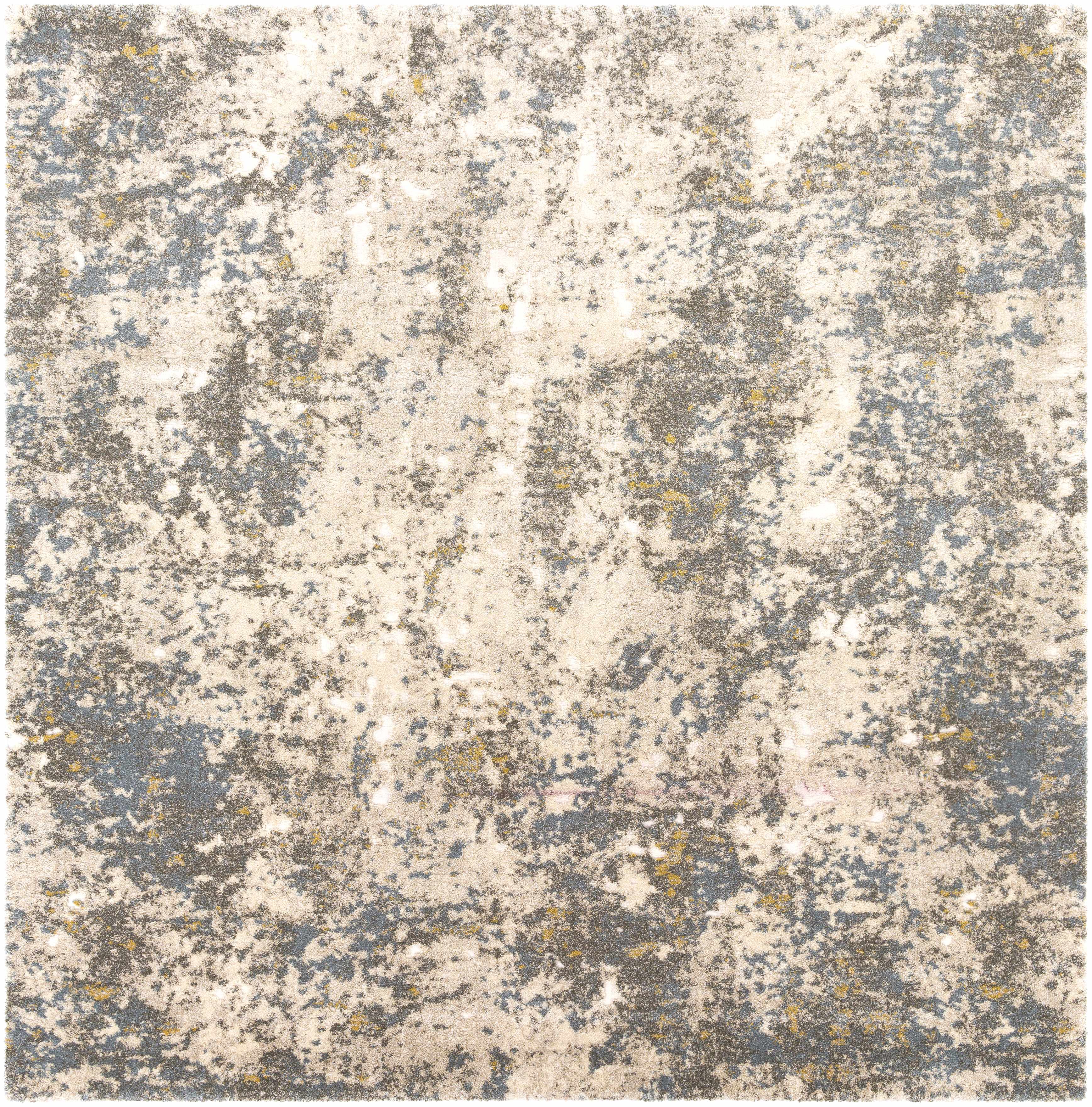 Alabaster Abstract Thick Luxe Rug - Bibenanova