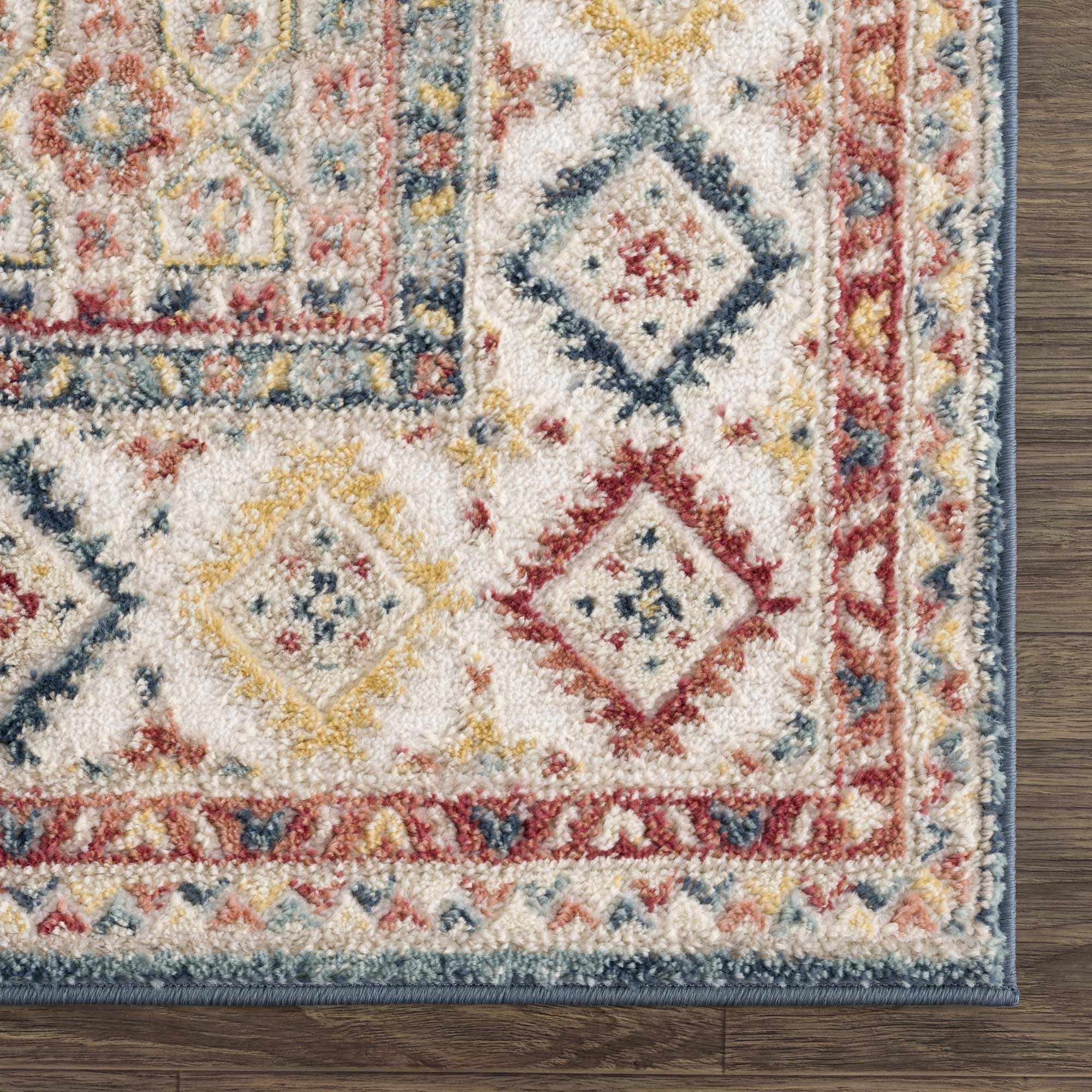 Brend Rust Medallion Area Rug - Clearance - Bibenanova