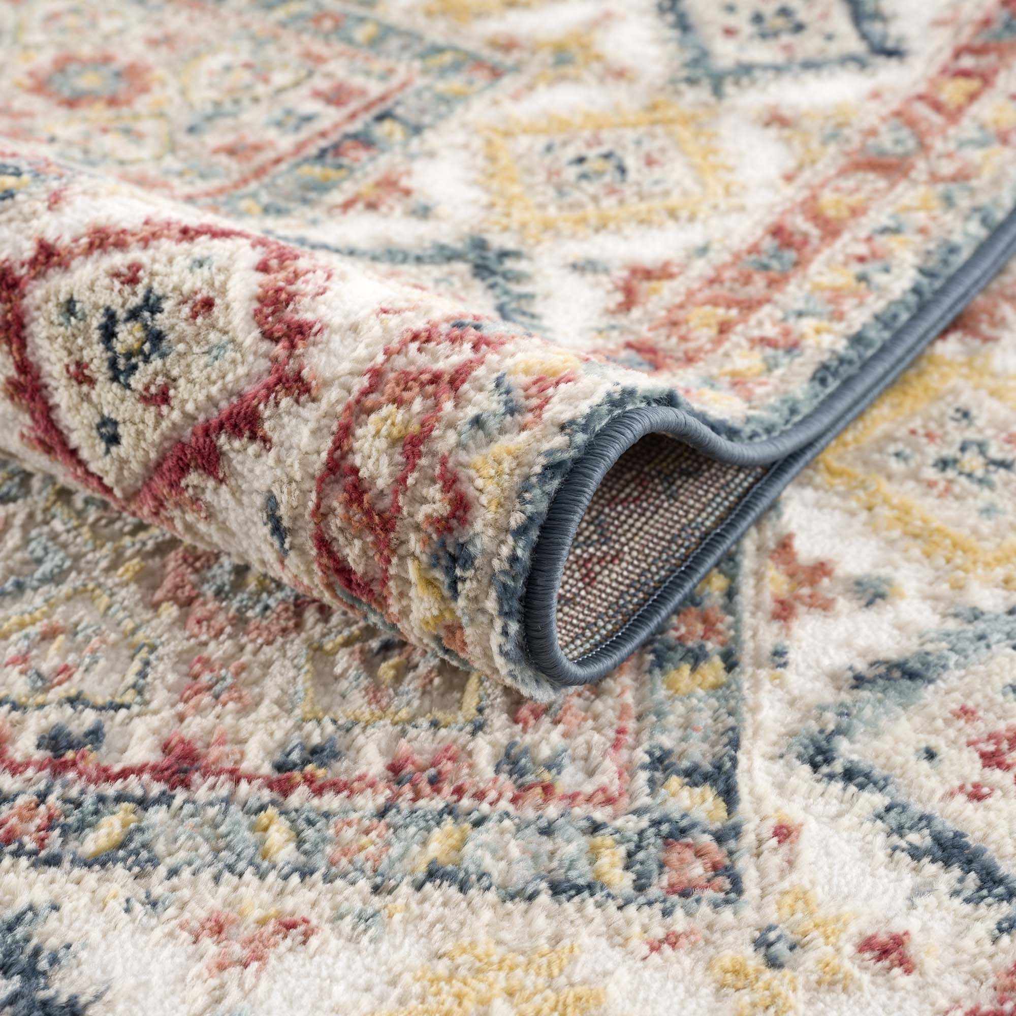 Brend Rust Medallion Area Rug - Clearance - Bibenanova