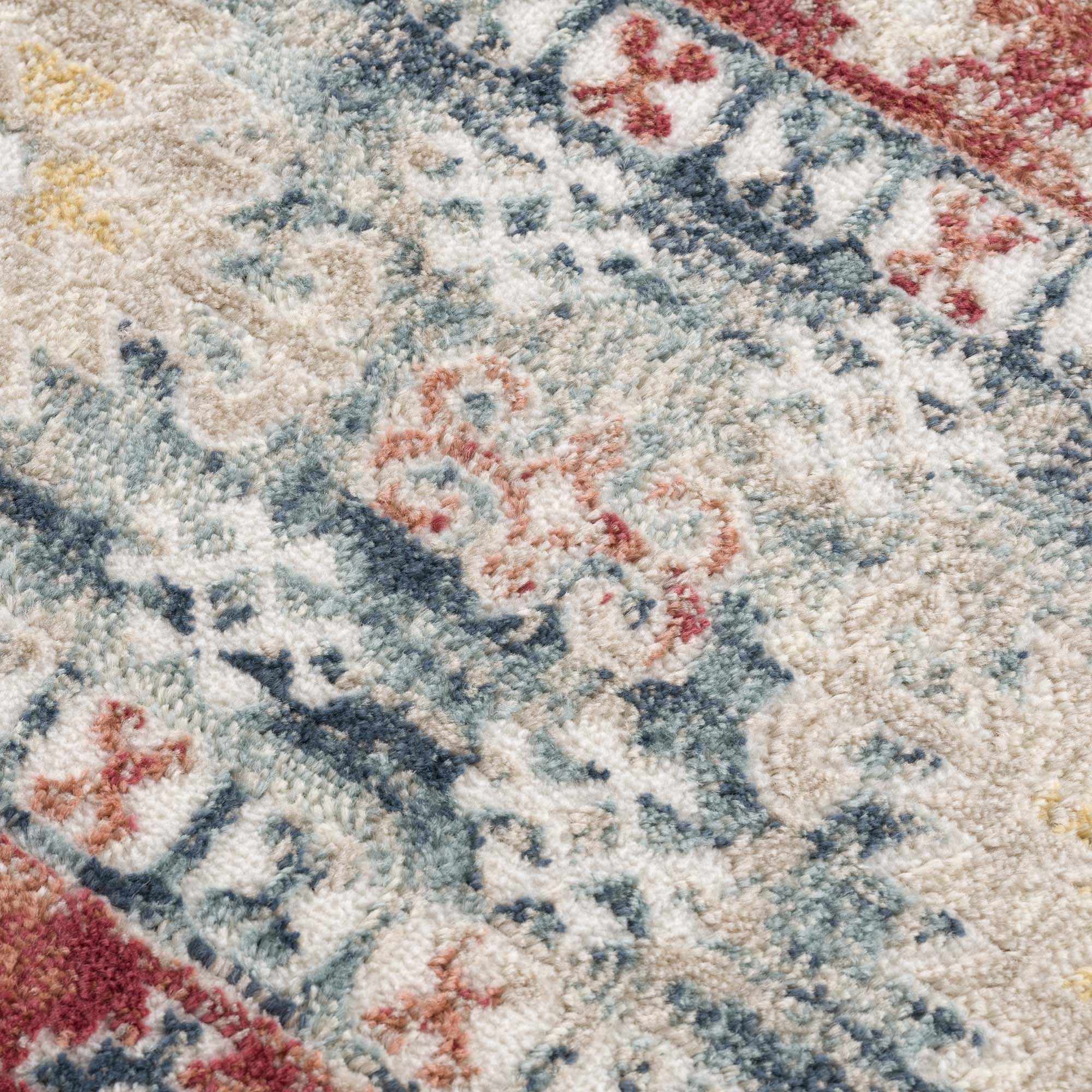 Bindi Blue & Rose Area Rug - Clearance - Bibenanova