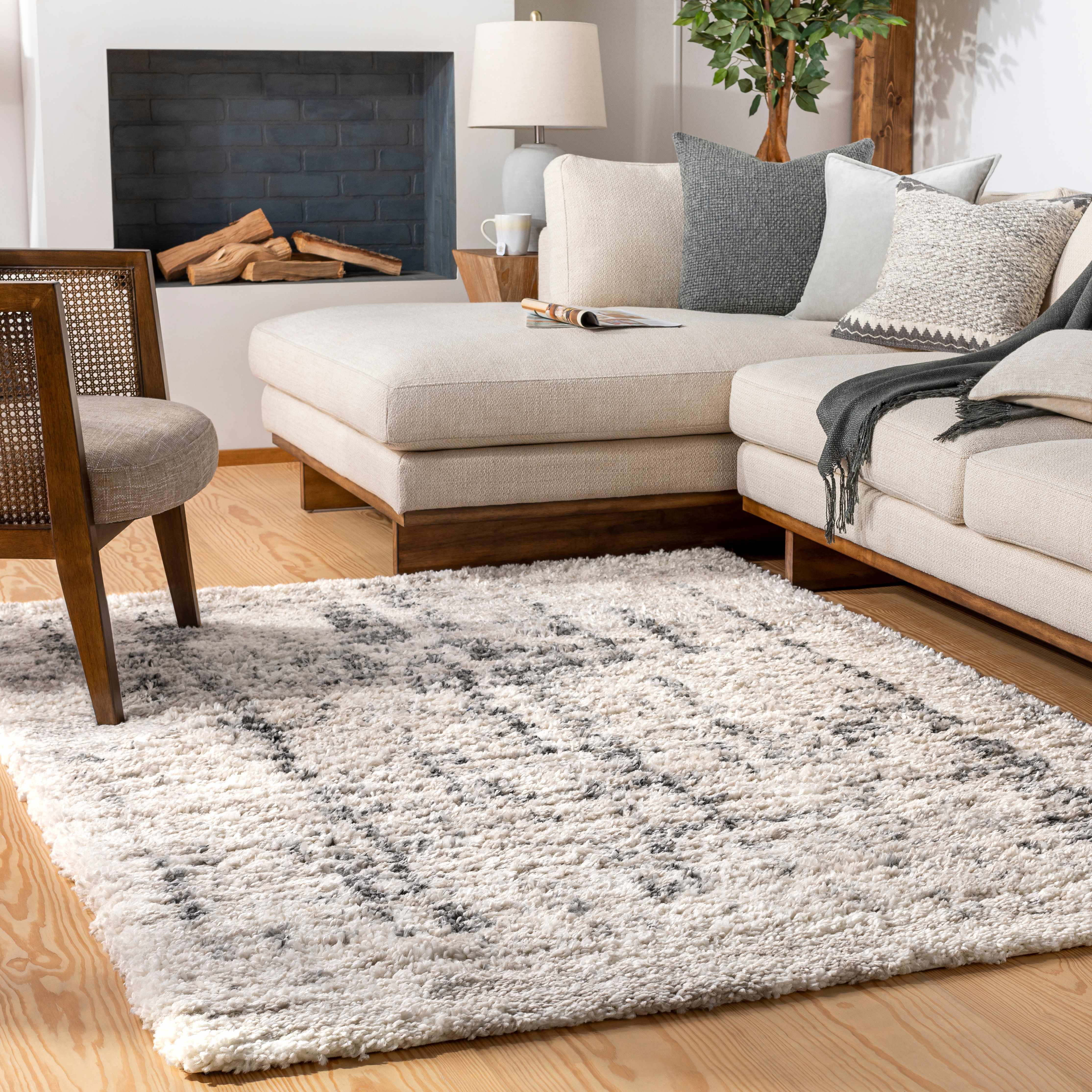 Campion Plush Cream Rug - Bibenanova usa