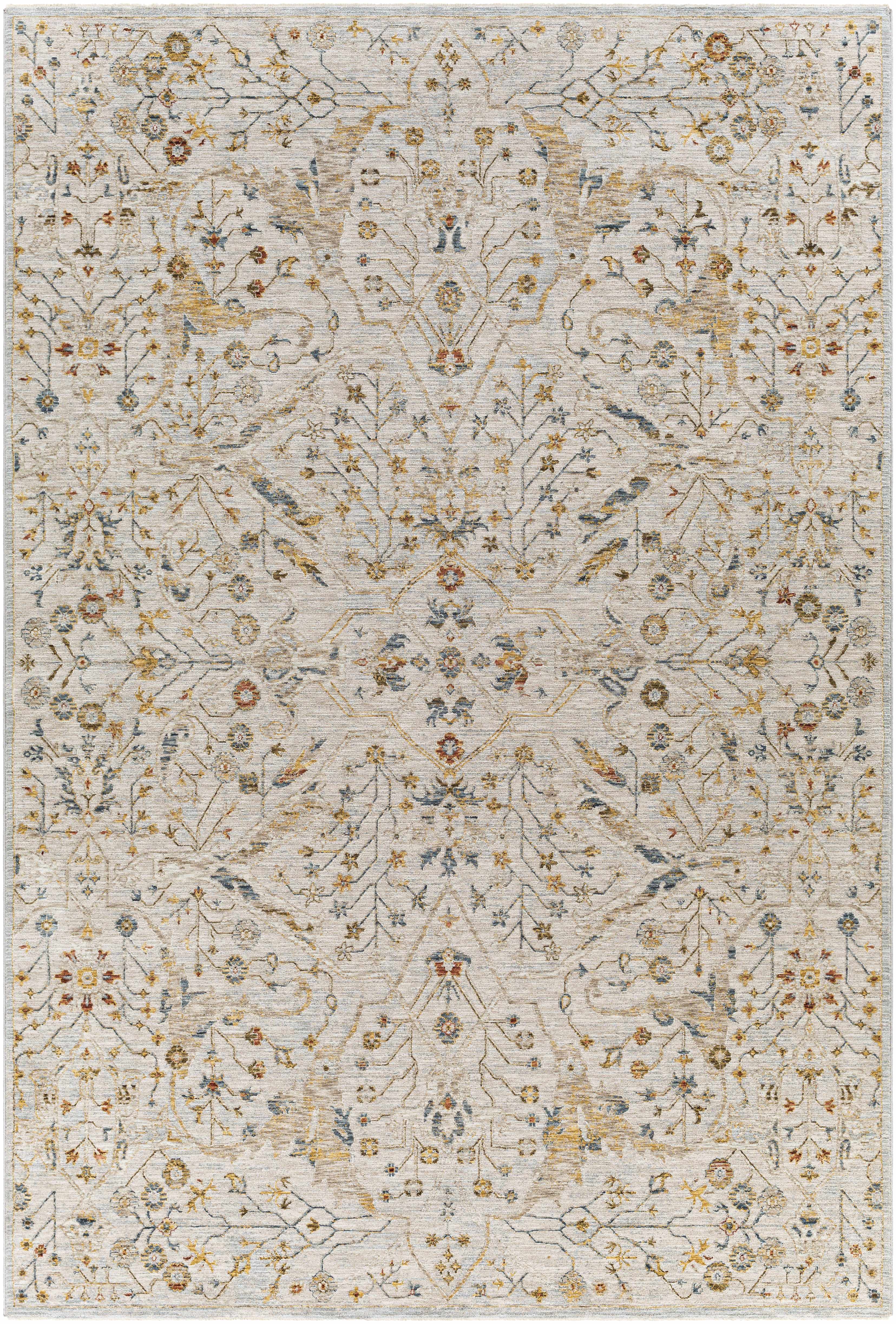 Kabungahan Oushak Style Floral Rug - Bibenanova usa