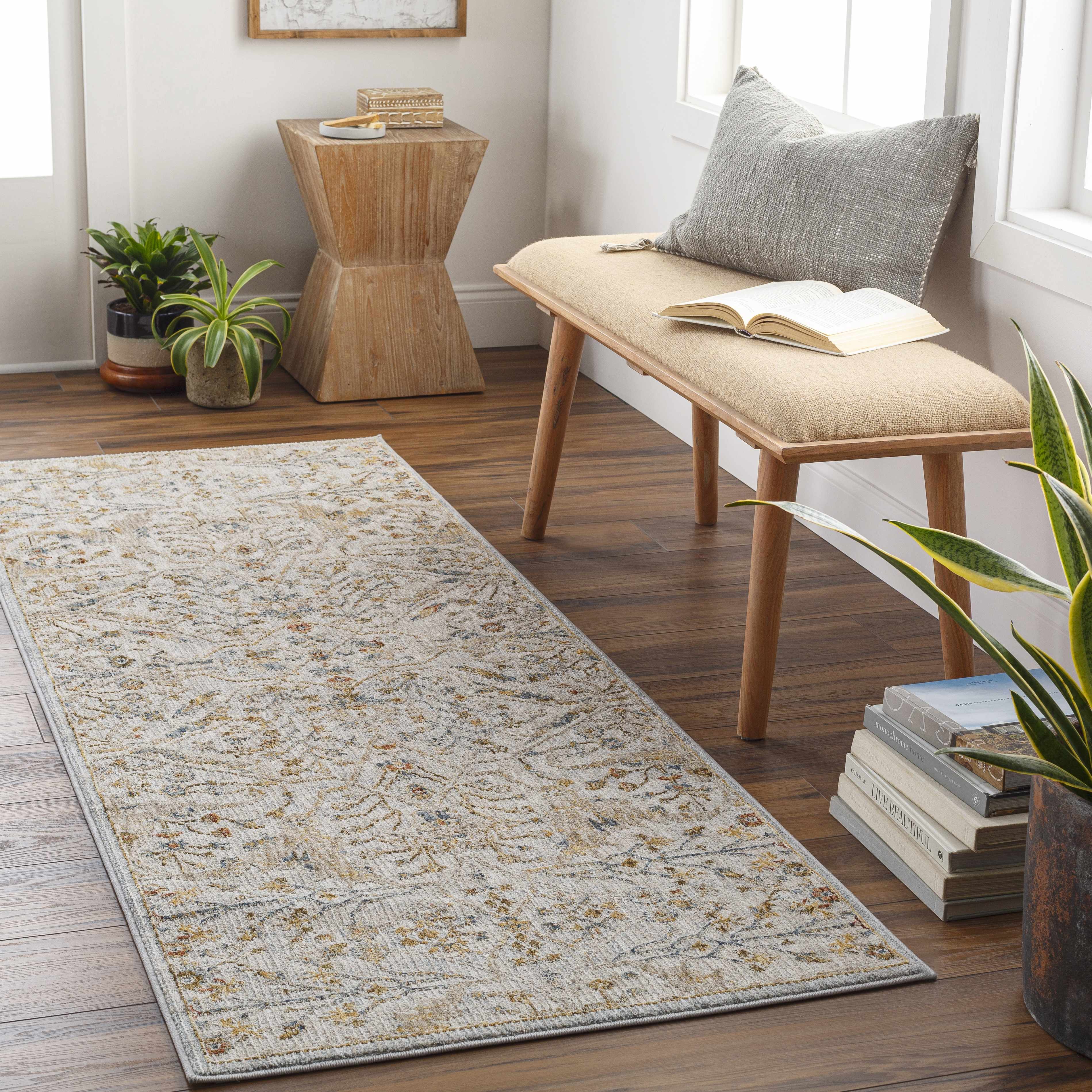 Kabungahan Oushak Style Floral Rug - Bibenanova usa