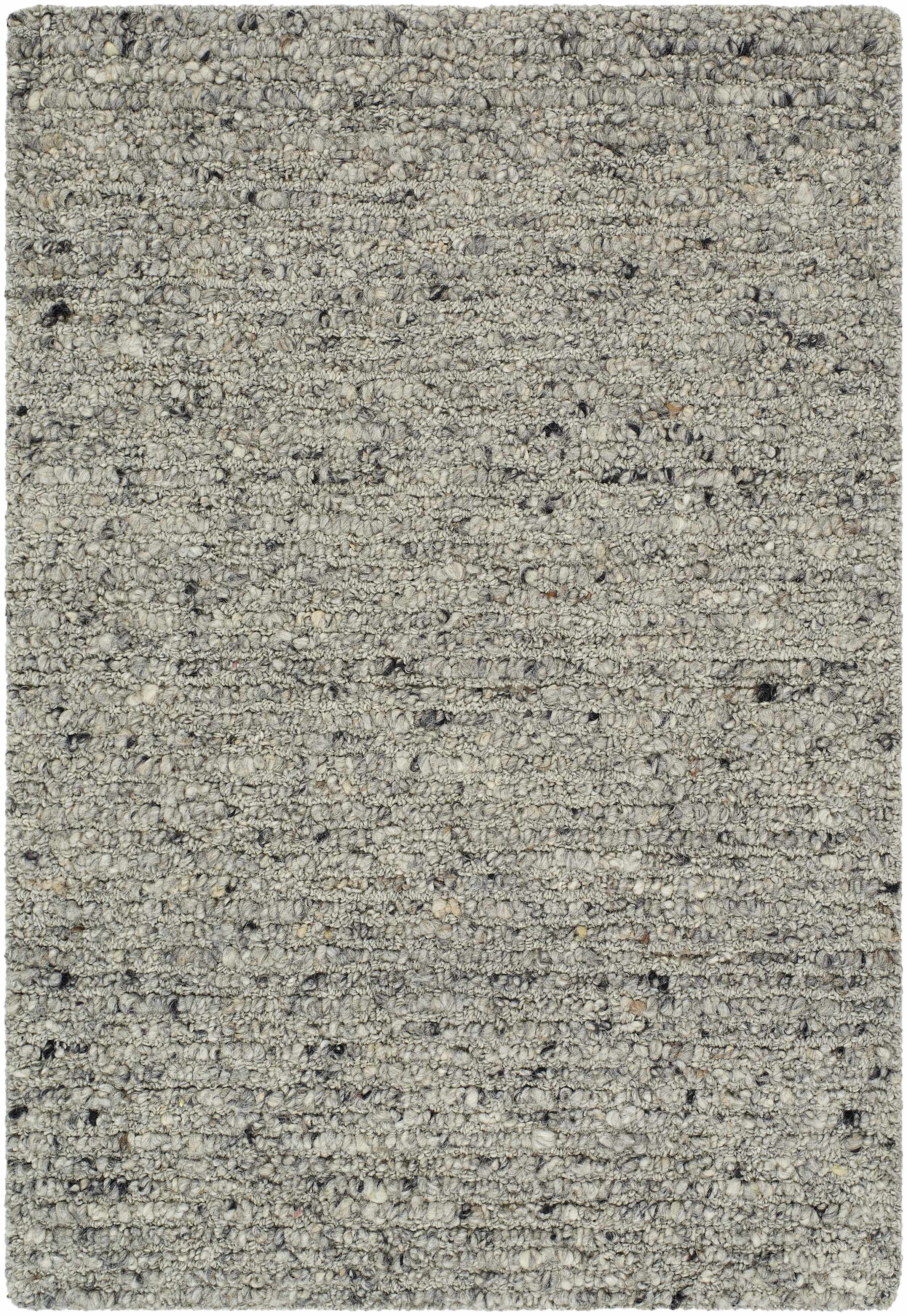 Winta Charcoal Wool Area Rug - Bibenanova