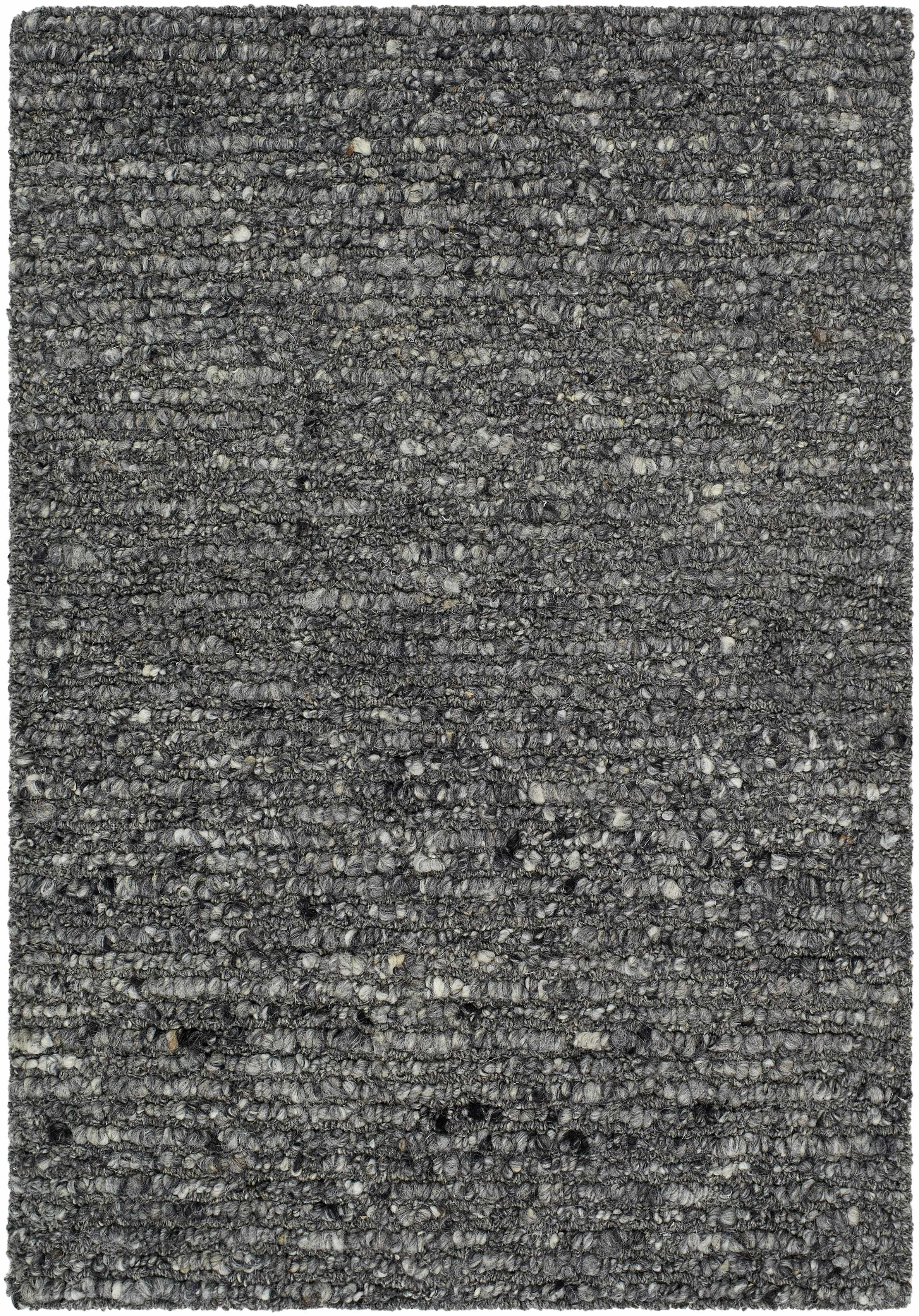 Winta Black Wool Area Rug - Bibenanova