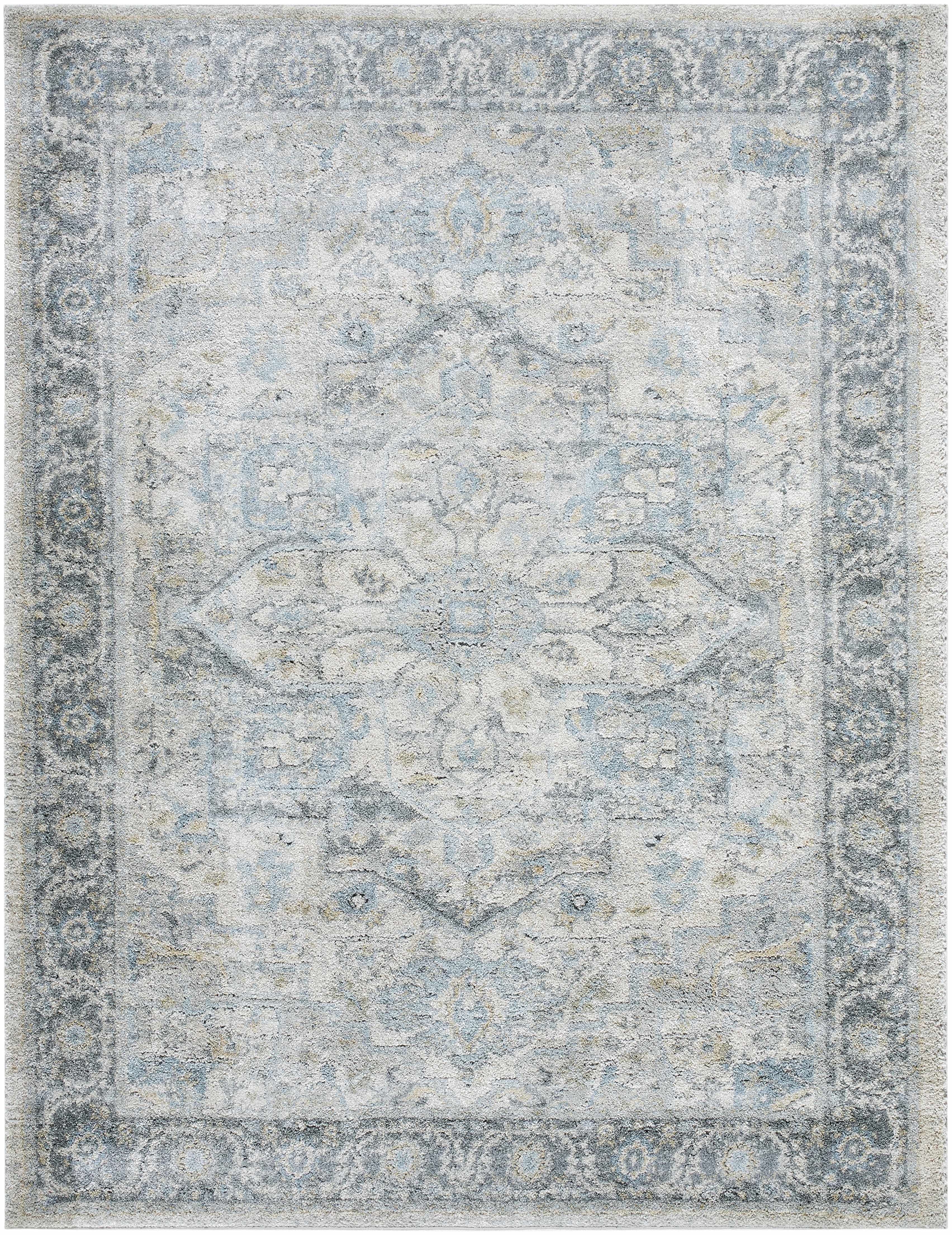 Akshay Light Gray Thick Luxe Area Rug