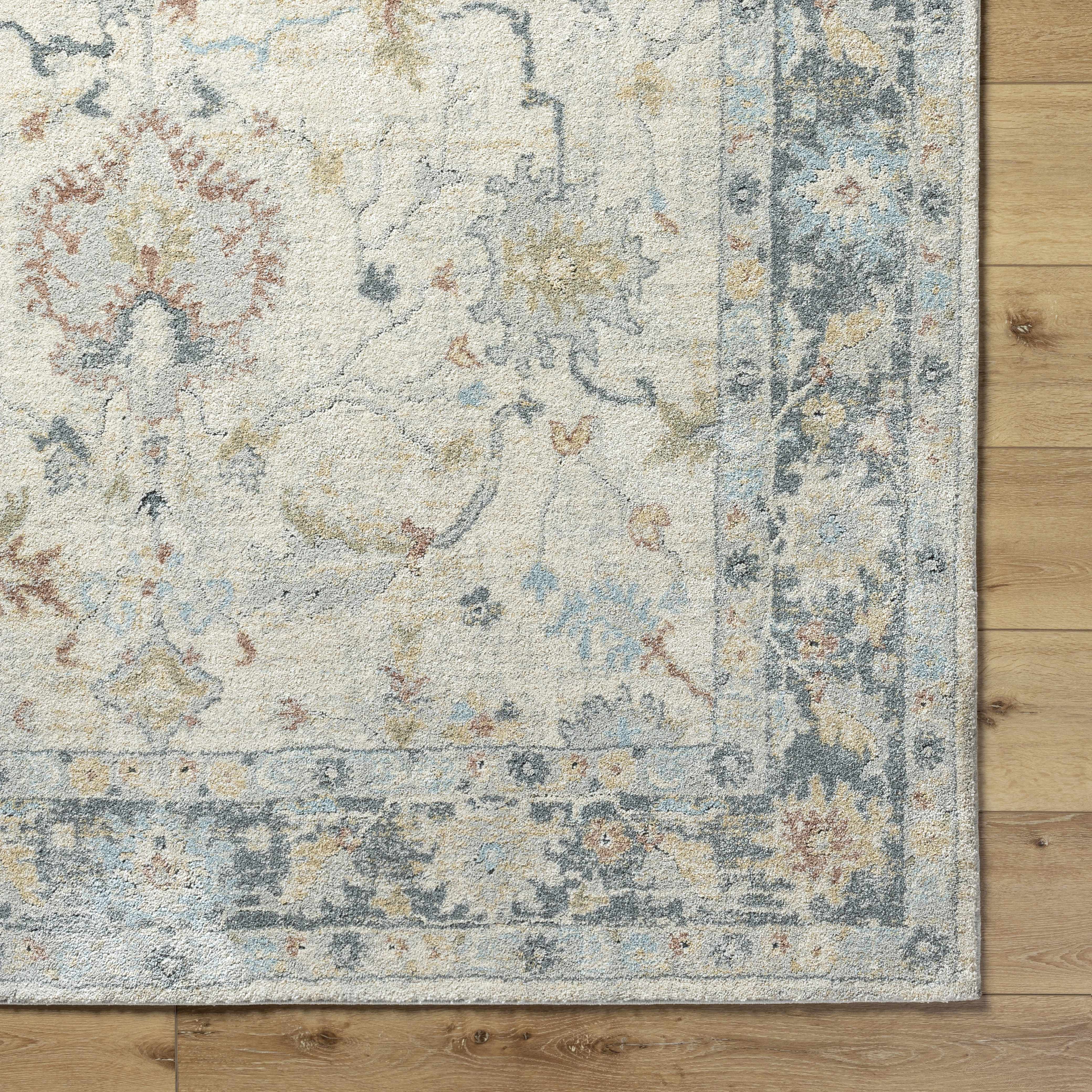 Ahmaud Beige & Light Gray Thick Luxe Area Rug