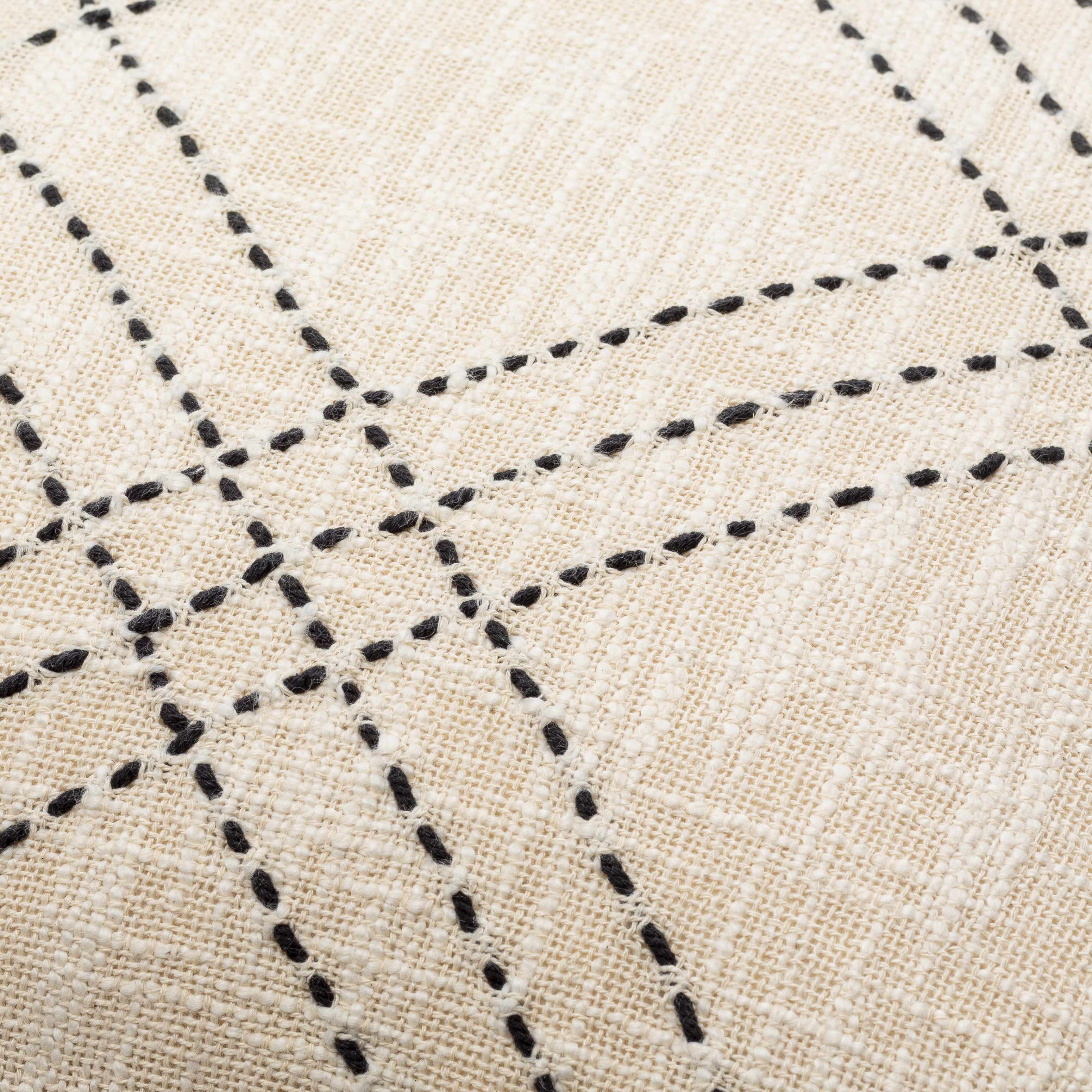 Rafi Cream Accent Pillow - Bibenanova