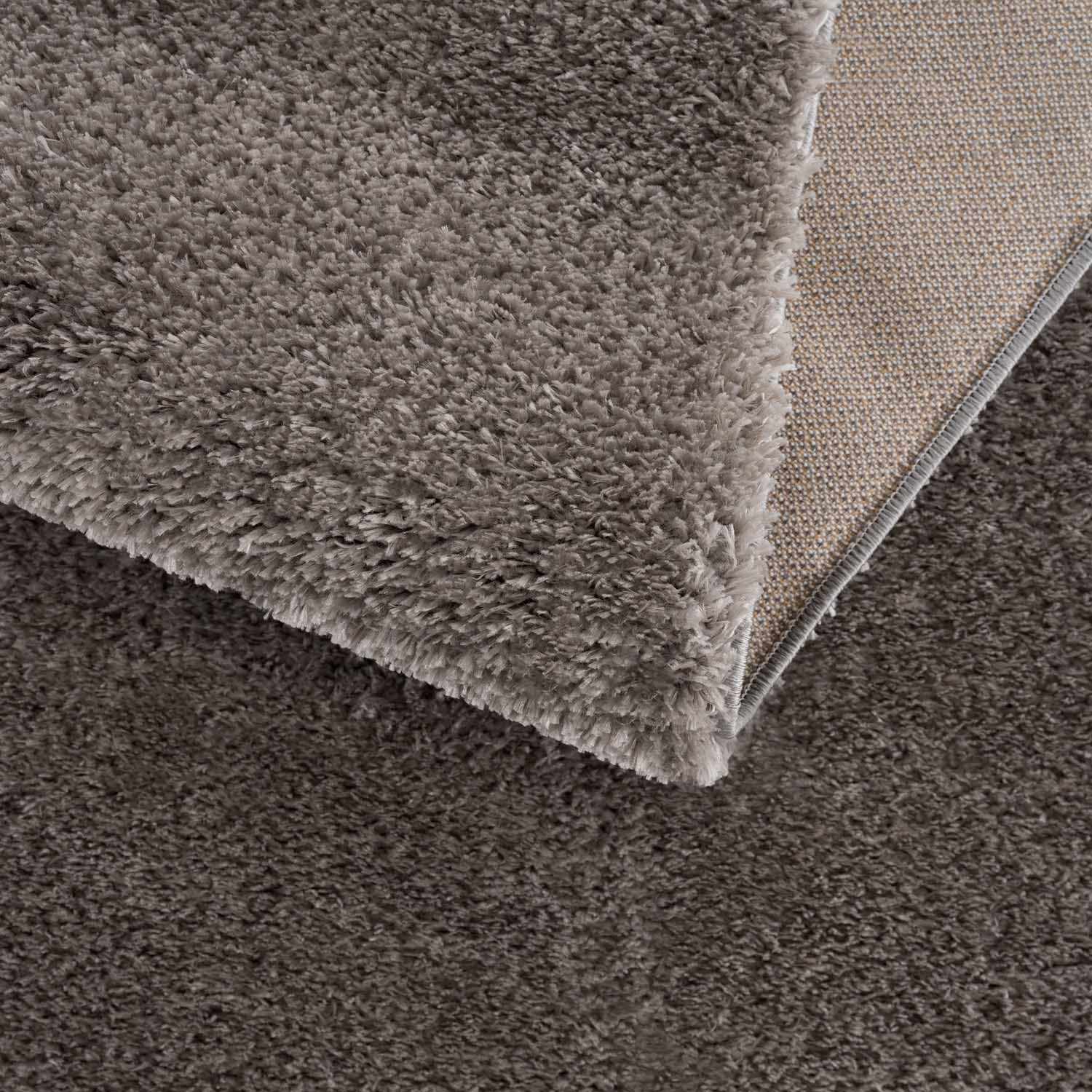 Heavenly Solid Gray Plush Area Rug - Bibenanova