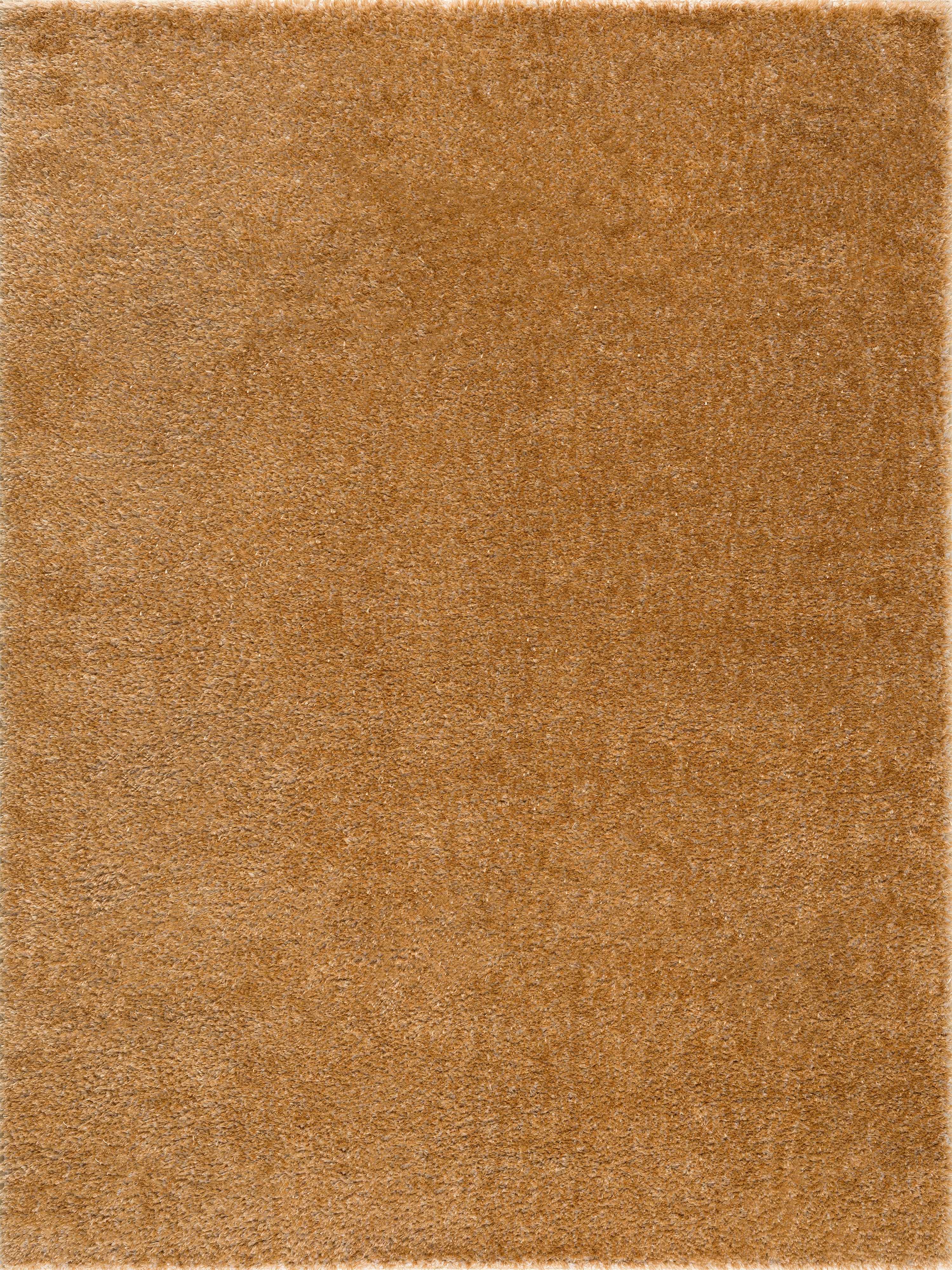 Heavenly Solid Mustard Plush Rug - Clearance - Bibenanova