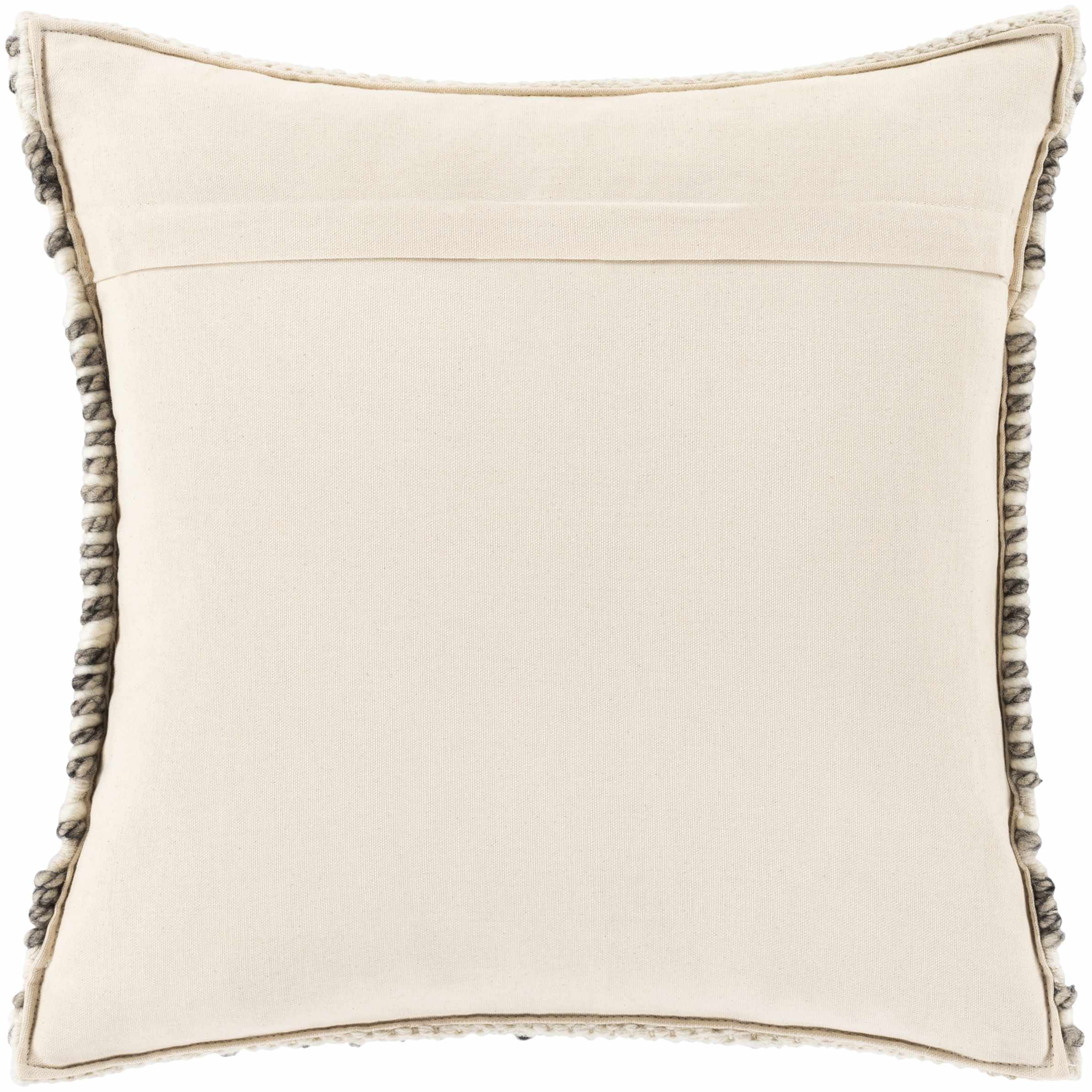 Sagamore Cream Trellis Wool&Cotton Throw Pillow - Bibenanova